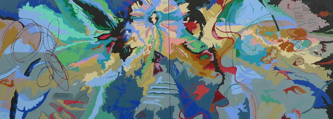 Biodiversity #17 - 30"x80" Oil on Canvas 2012