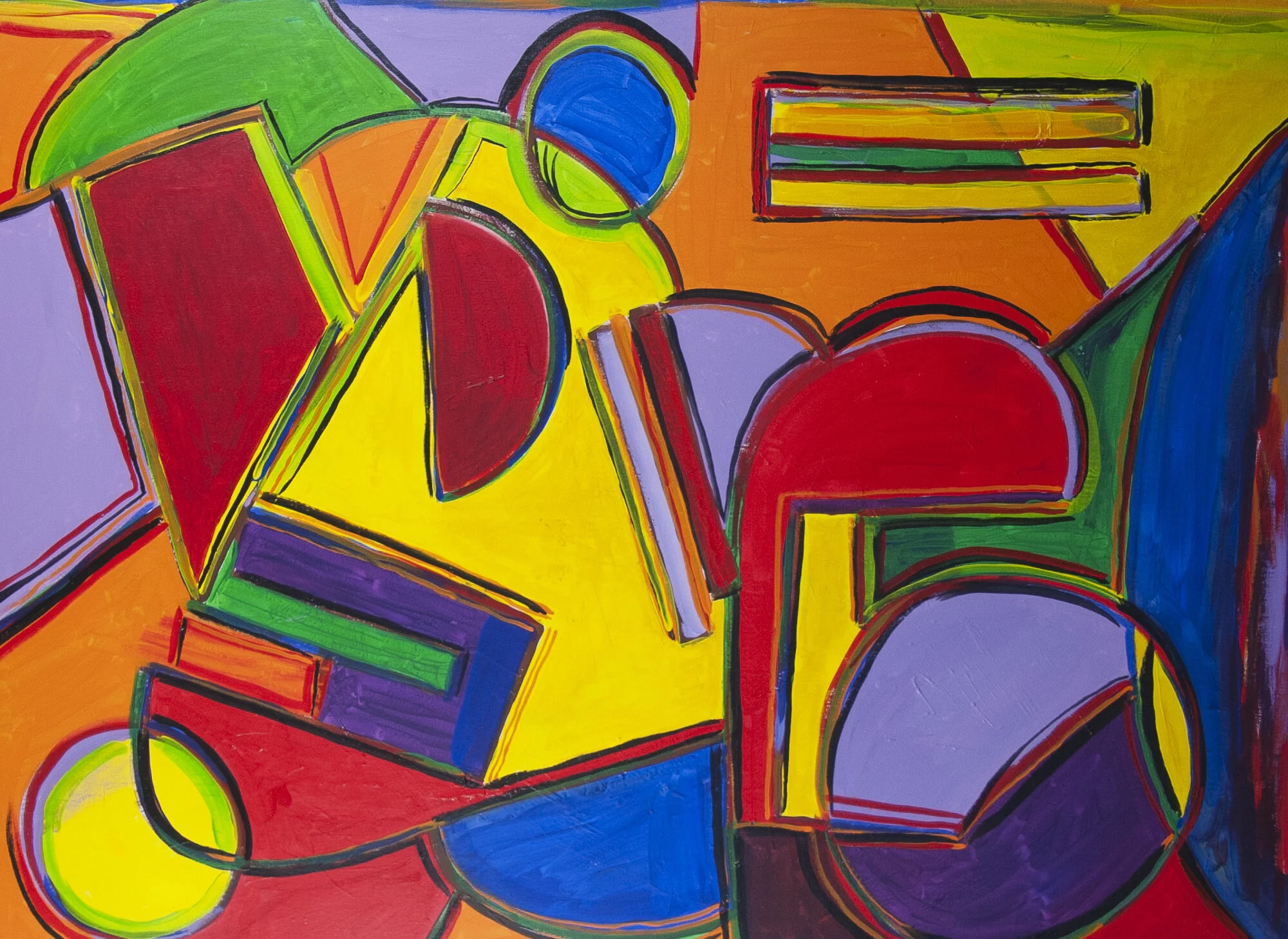 Thailand Influence #5, Acrylic on canvas, 36" x 48", 2020