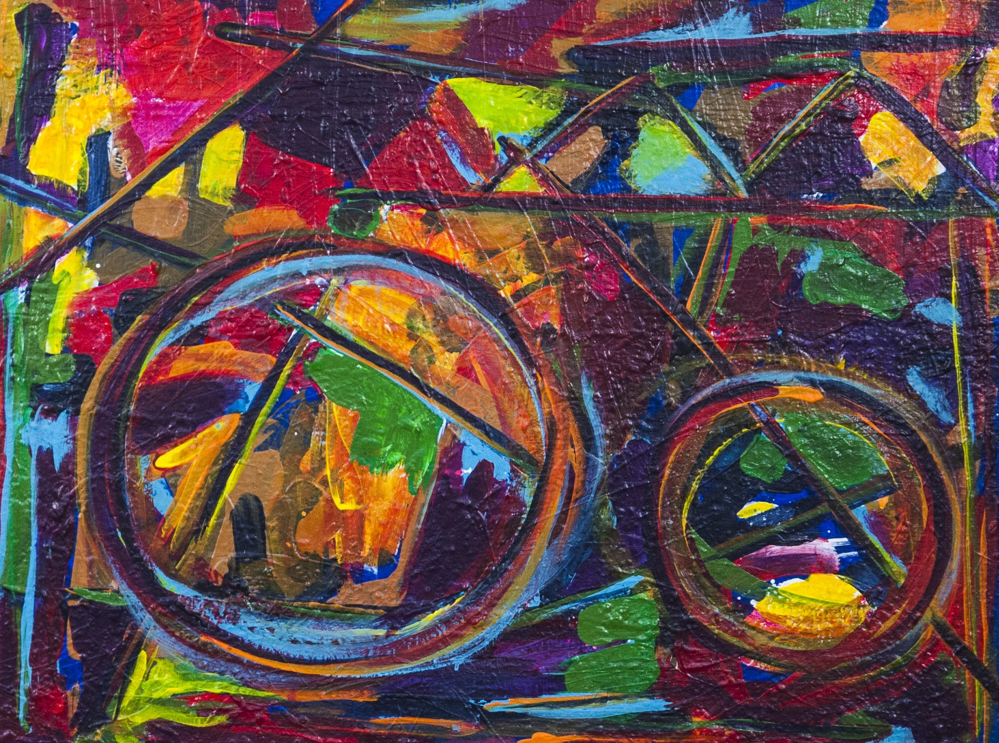 Thailand Influence #11, Acrylic on canvas, 24" x 20", 2020