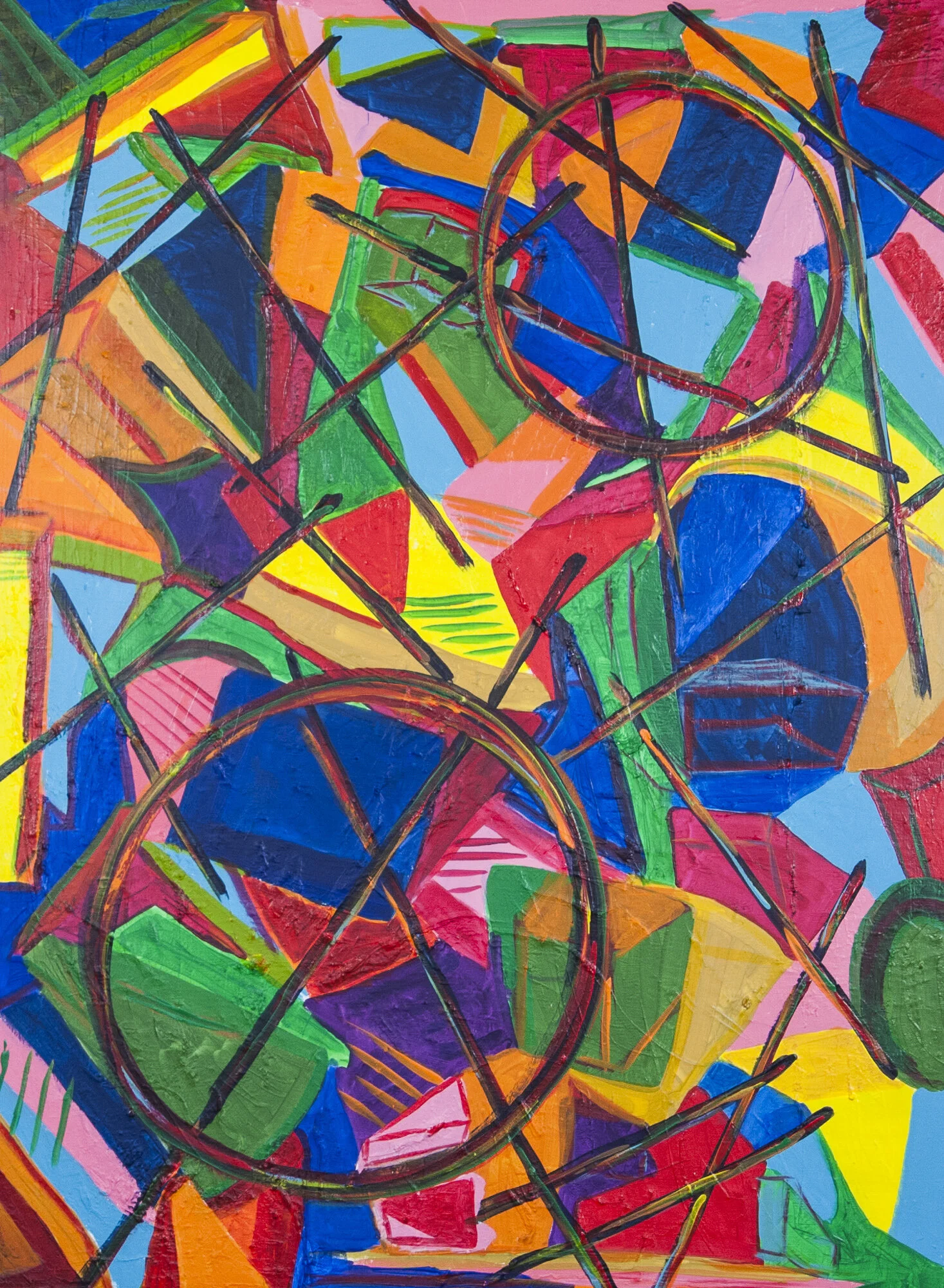 Thailand Influence #15, Acrylic on canvas, 30" x 40", 2020