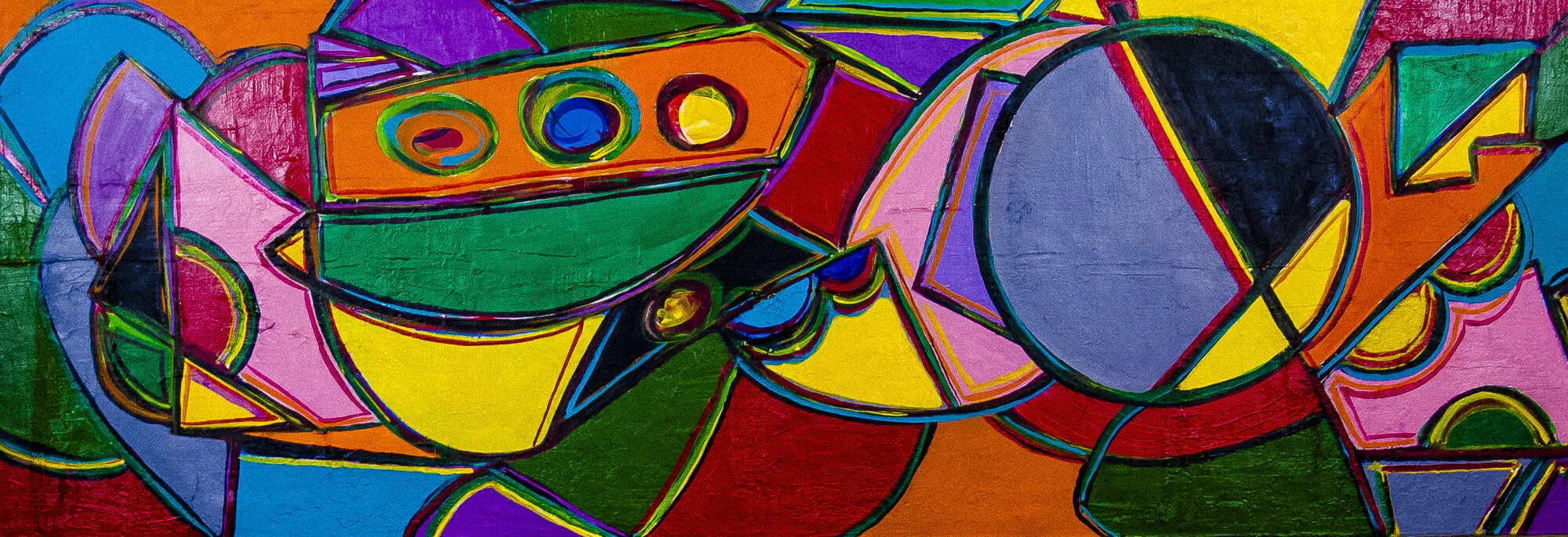 Thailand Influence #7, Acrylic on canvas, 60" x 20”, 2020