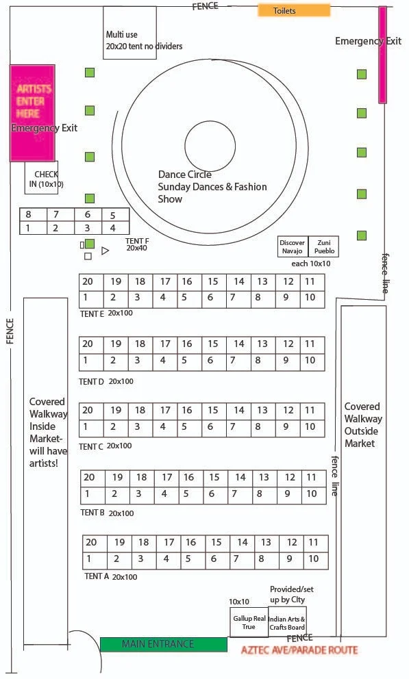 2019 Market Layout (subject to change)- Click to see the whole map