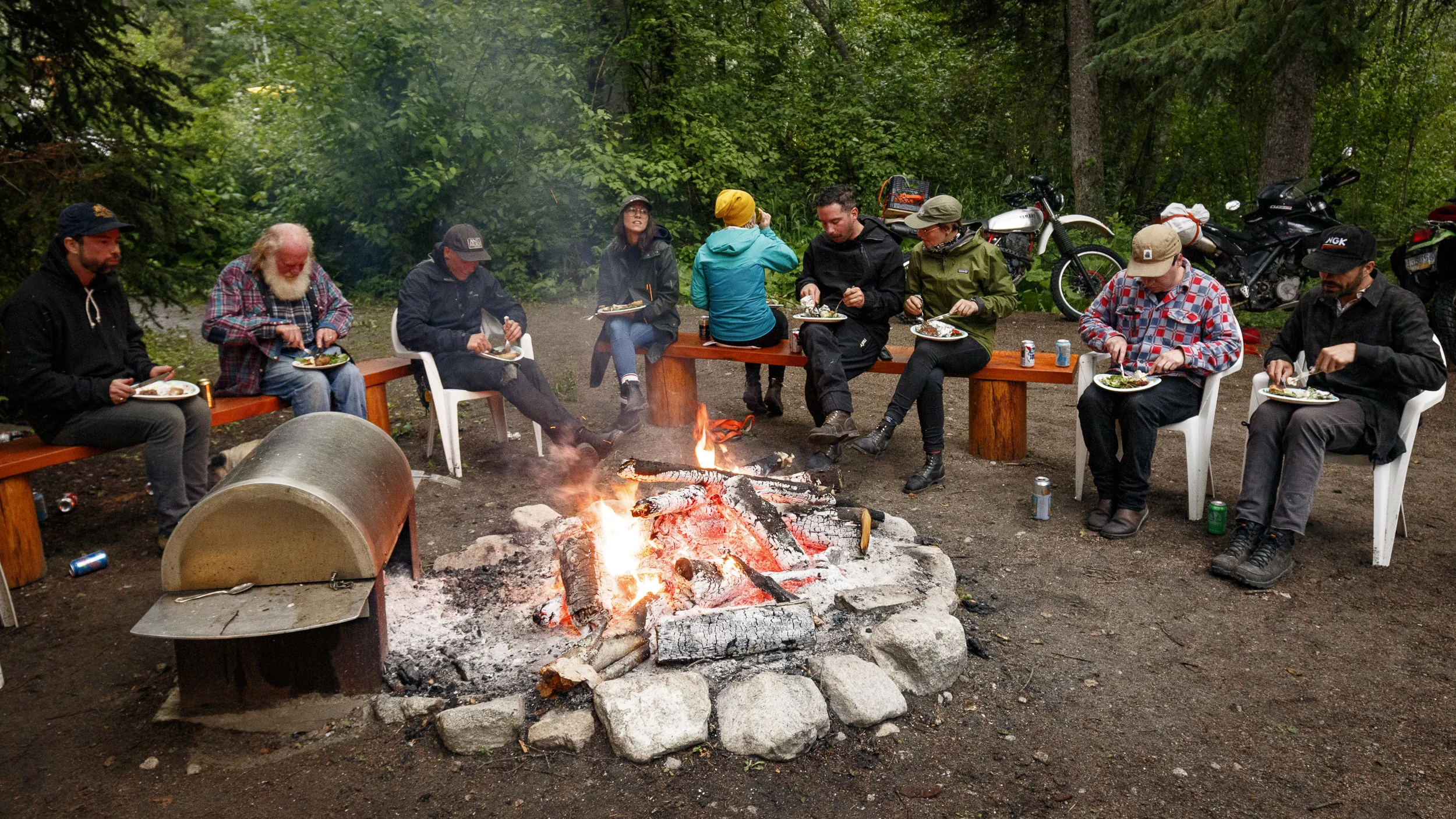 Breakfast and bikes.