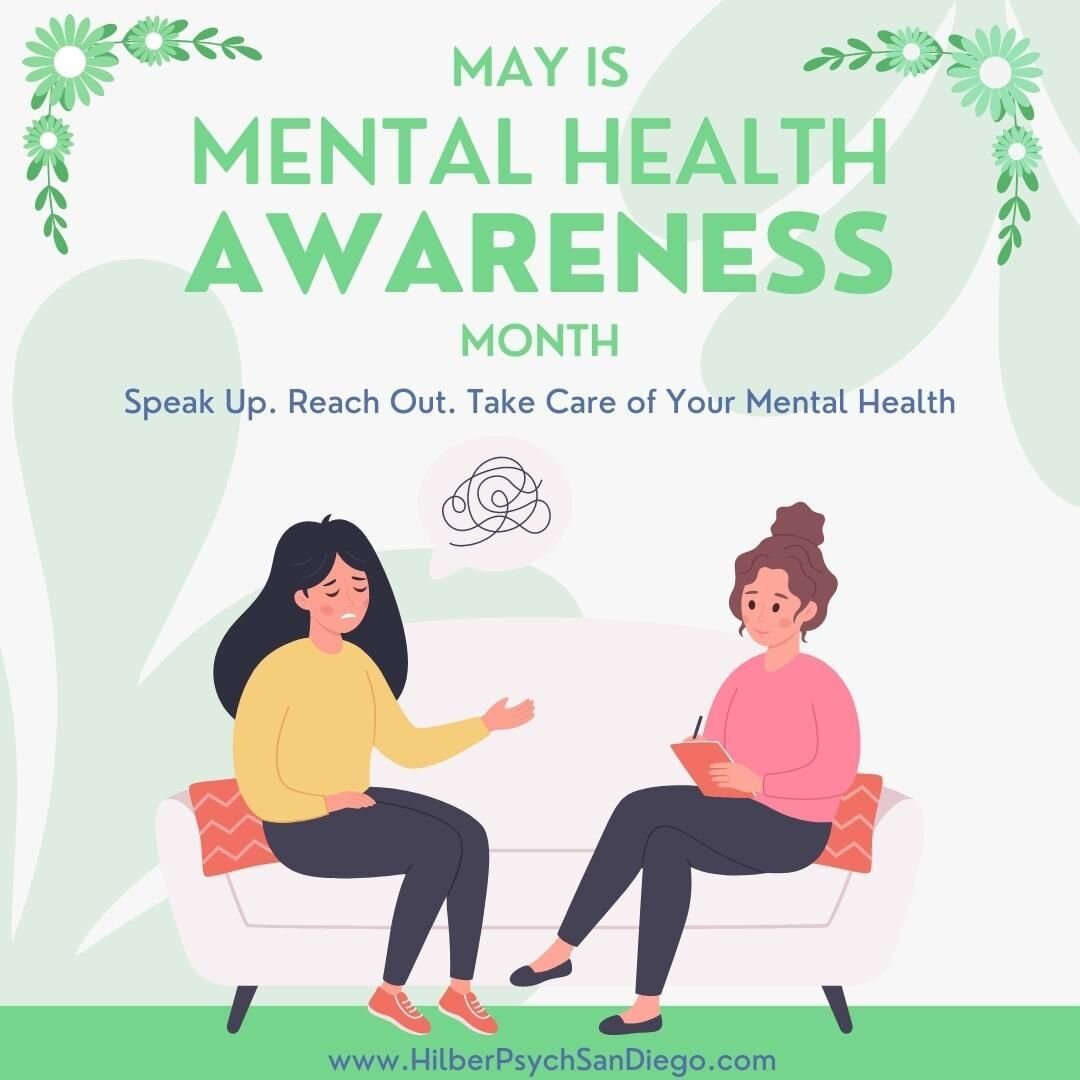 Awareness and understanding of mental health issues is the first step to defeating them. This month, take a moment to learn about your body and how to care for it.

#hilberpsychologicalservices #sandiegotherapists #sandiegopsychologists #childtherapy