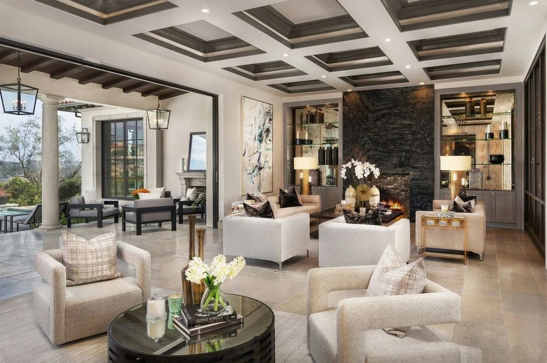 Great Rooms are the the perfect entertaining space so it's all about connecting to the view and that all important focal point. Interior Design: SMDAInc Architect: Oatman Architects, Inc.