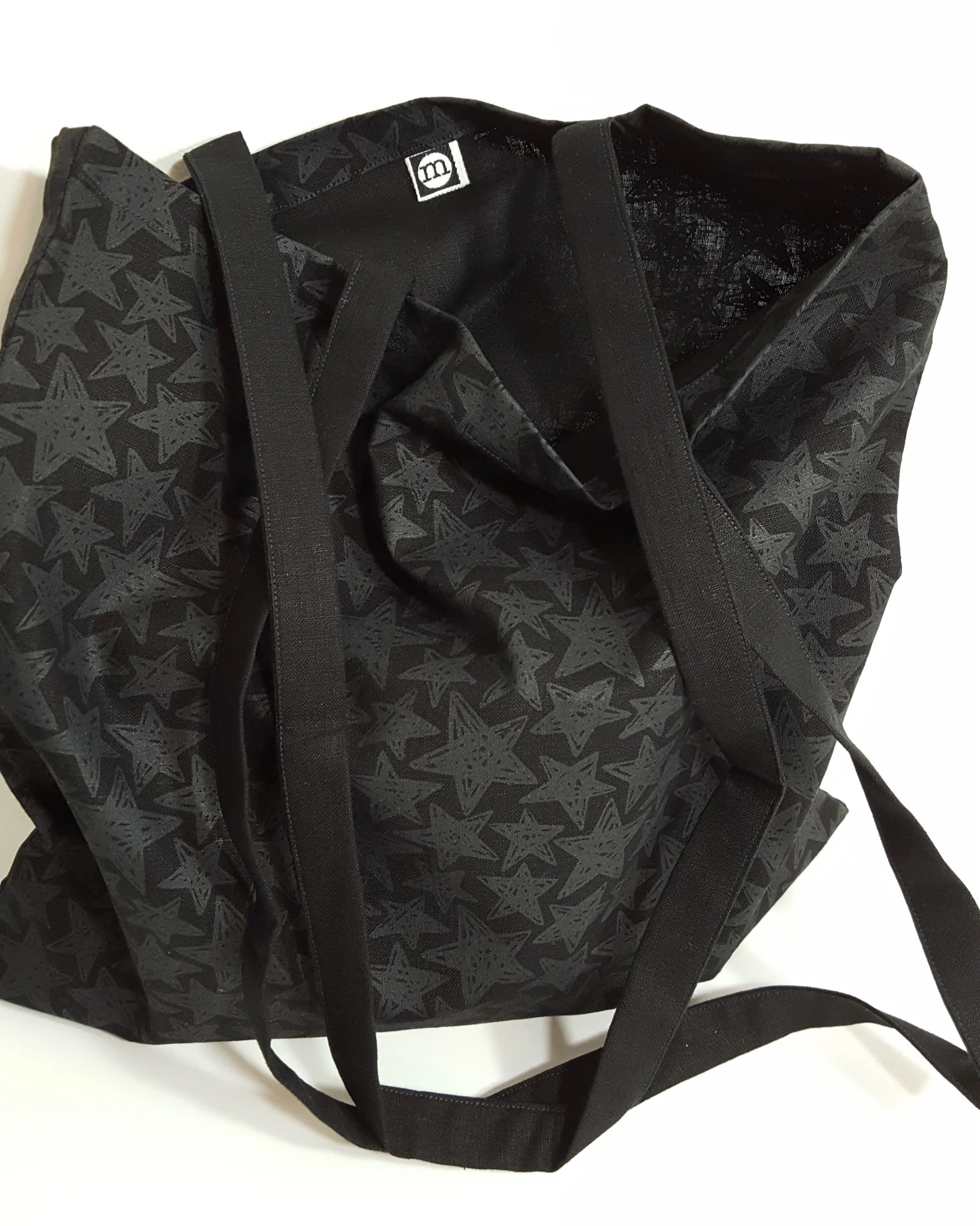 Stars Tote Black