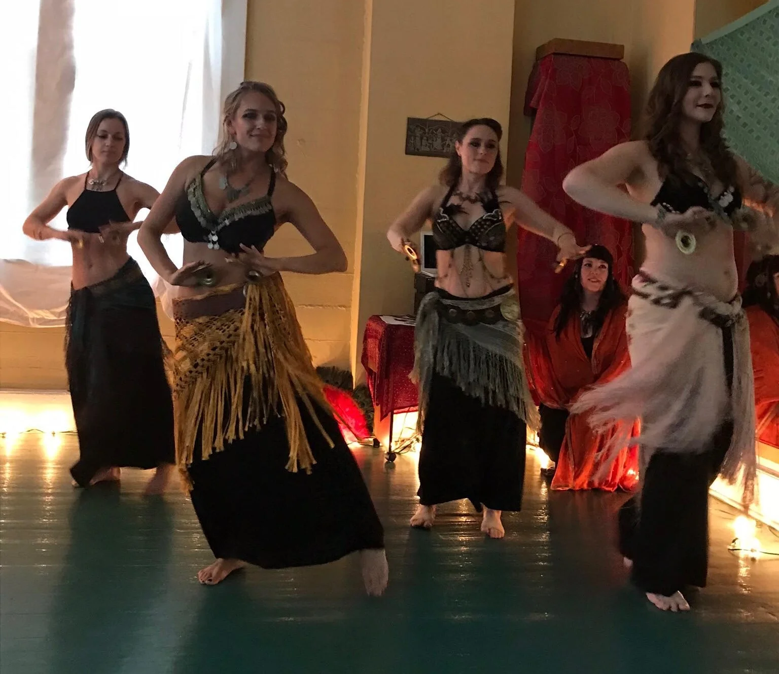 Beyond Basics class performing at the La Vida Hafla, June 1, 2018