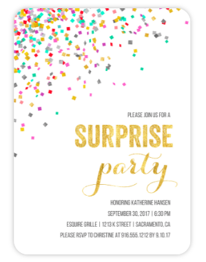 Confetti Surprise Party
