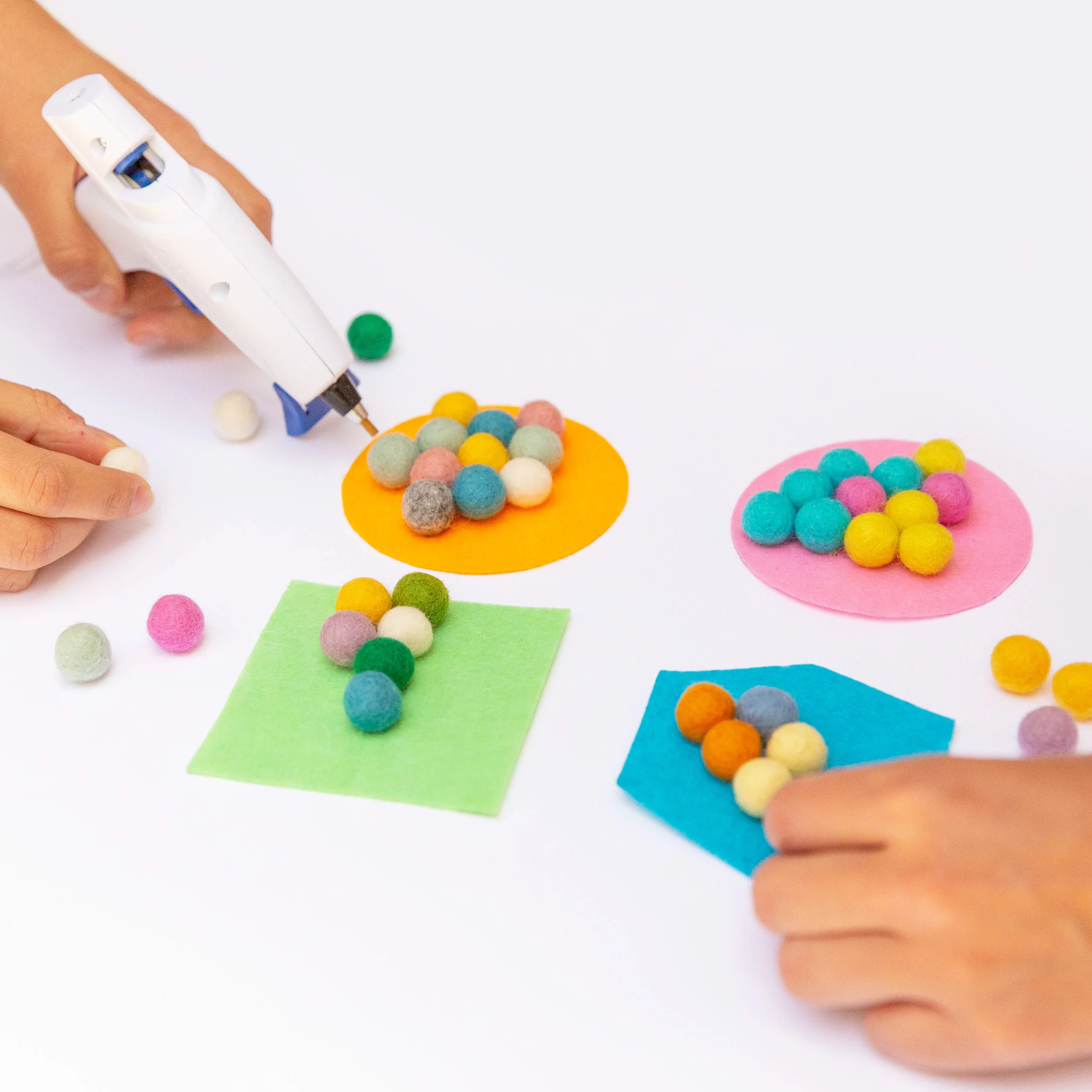 DIY Pom Pom Coaster Craft