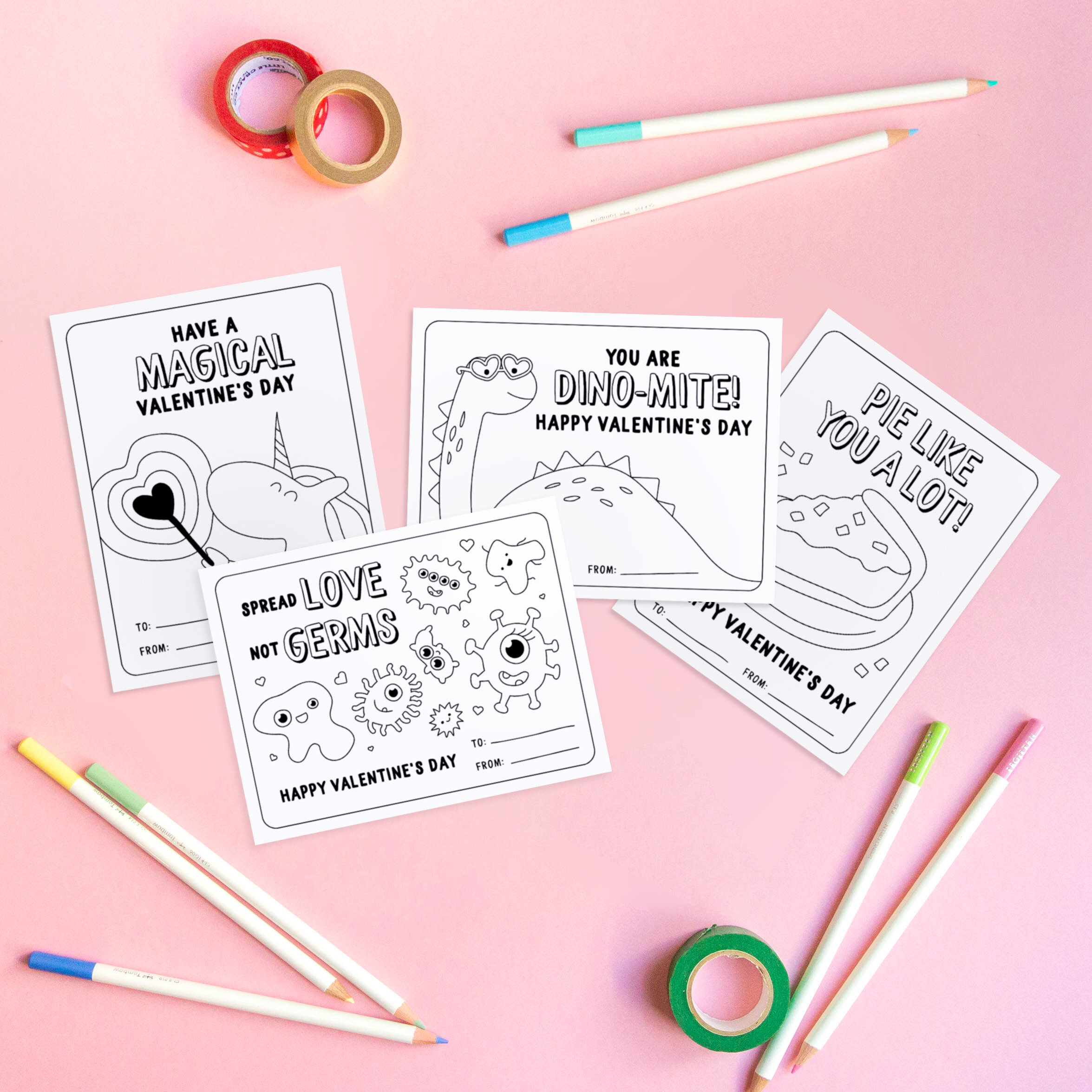 Loving this year! - Pencil Valentine's Day Cards {With Free