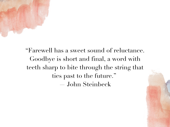 25 Ways to Say Goodbye—Meaningful Farewell Quotes for All