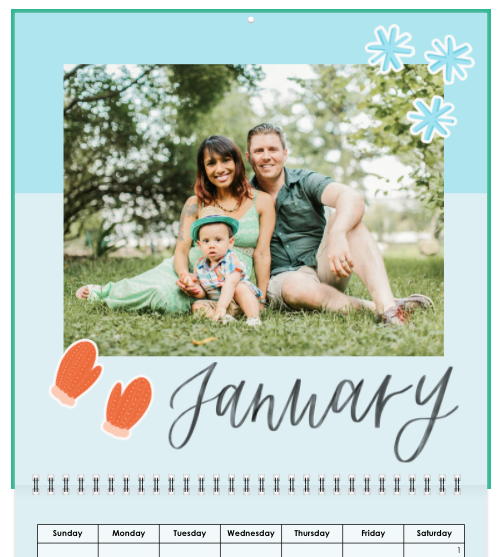 2022 Custom Wall Calendar Templates in 11x8.5 and 12x12 — Mixbook  Inspiration