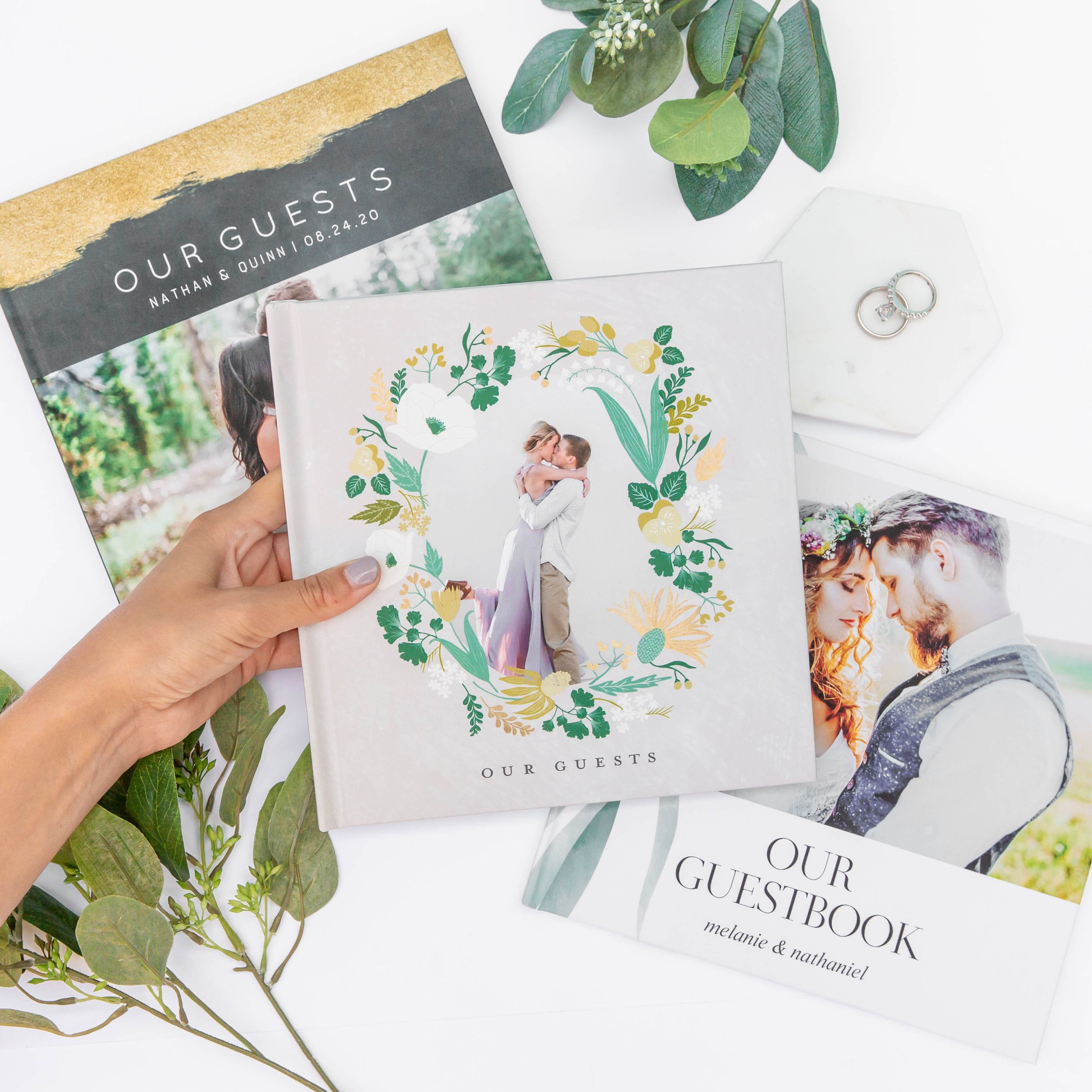 Elevate your wedding with a polaroid guest book that is made just