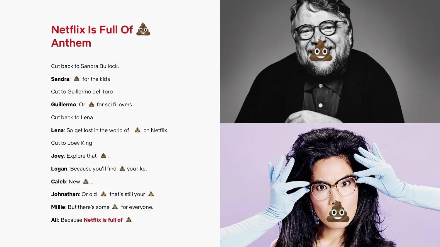   Agency:  Sid Lee LA&nbsp;   Executive Creative Directors : Mariota Essery &amp; Driscoll Reid&nbsp;&nbsp;   Copywriter:  Adrian Smith&nbsp;   Art Direction:  Tristan Walczak&nbsp;   Design:  Luisa Lacsamana 