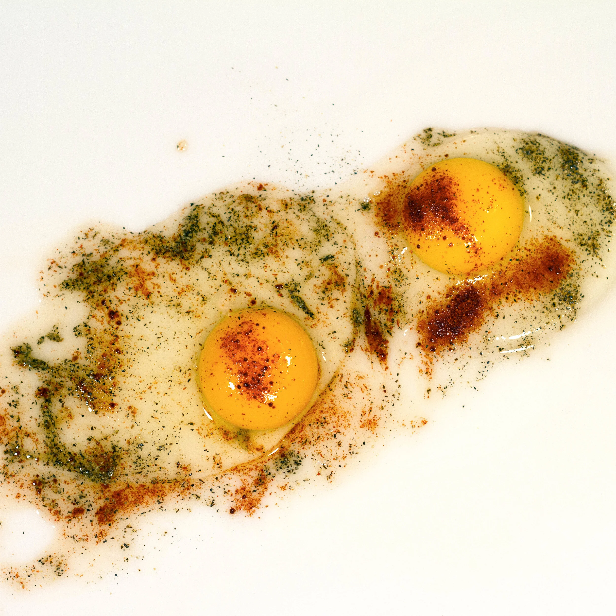  Raw eggs, pepper, and cumin. 