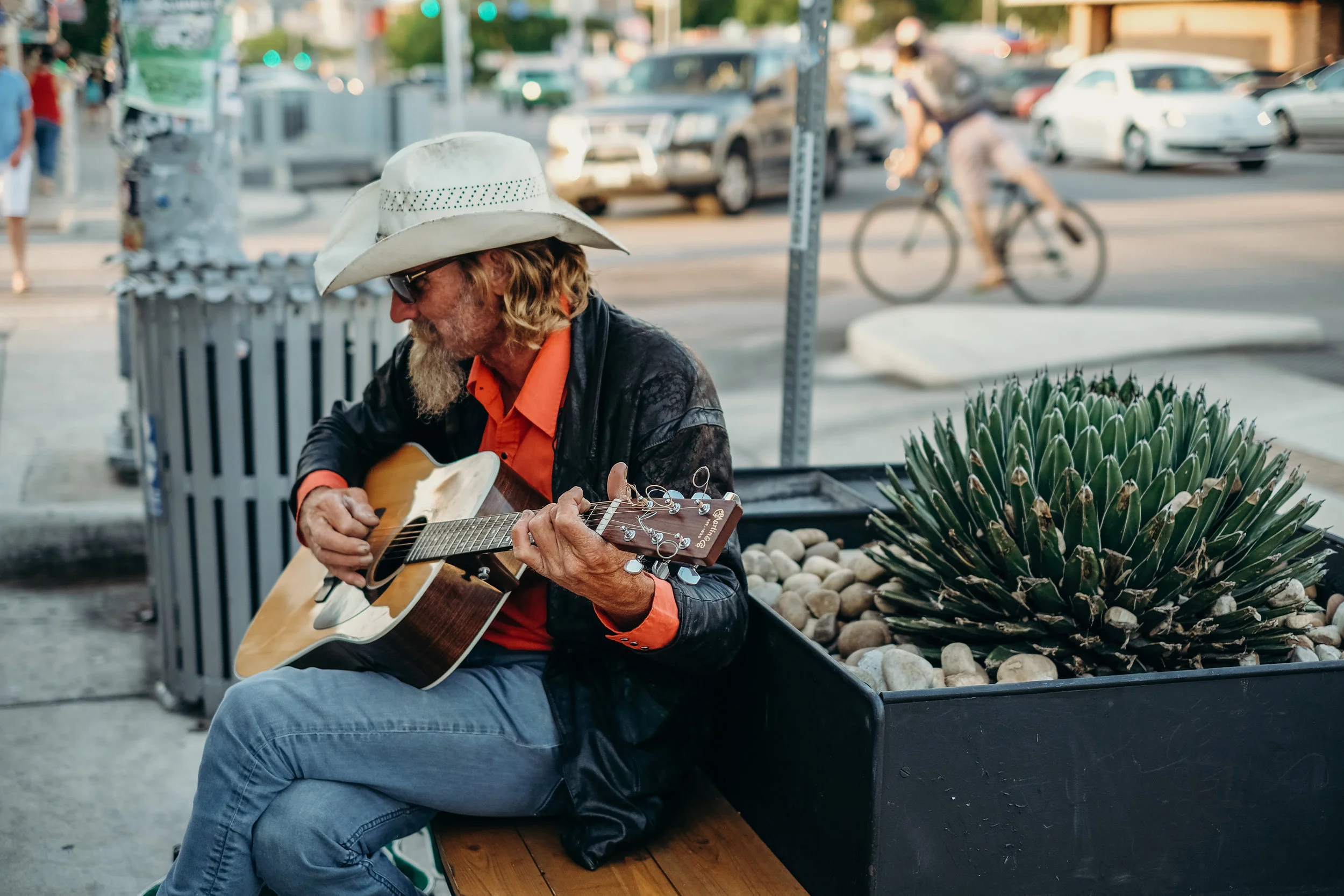  James Anthony Johnson on South Congress, outside of South Congress Cafe 