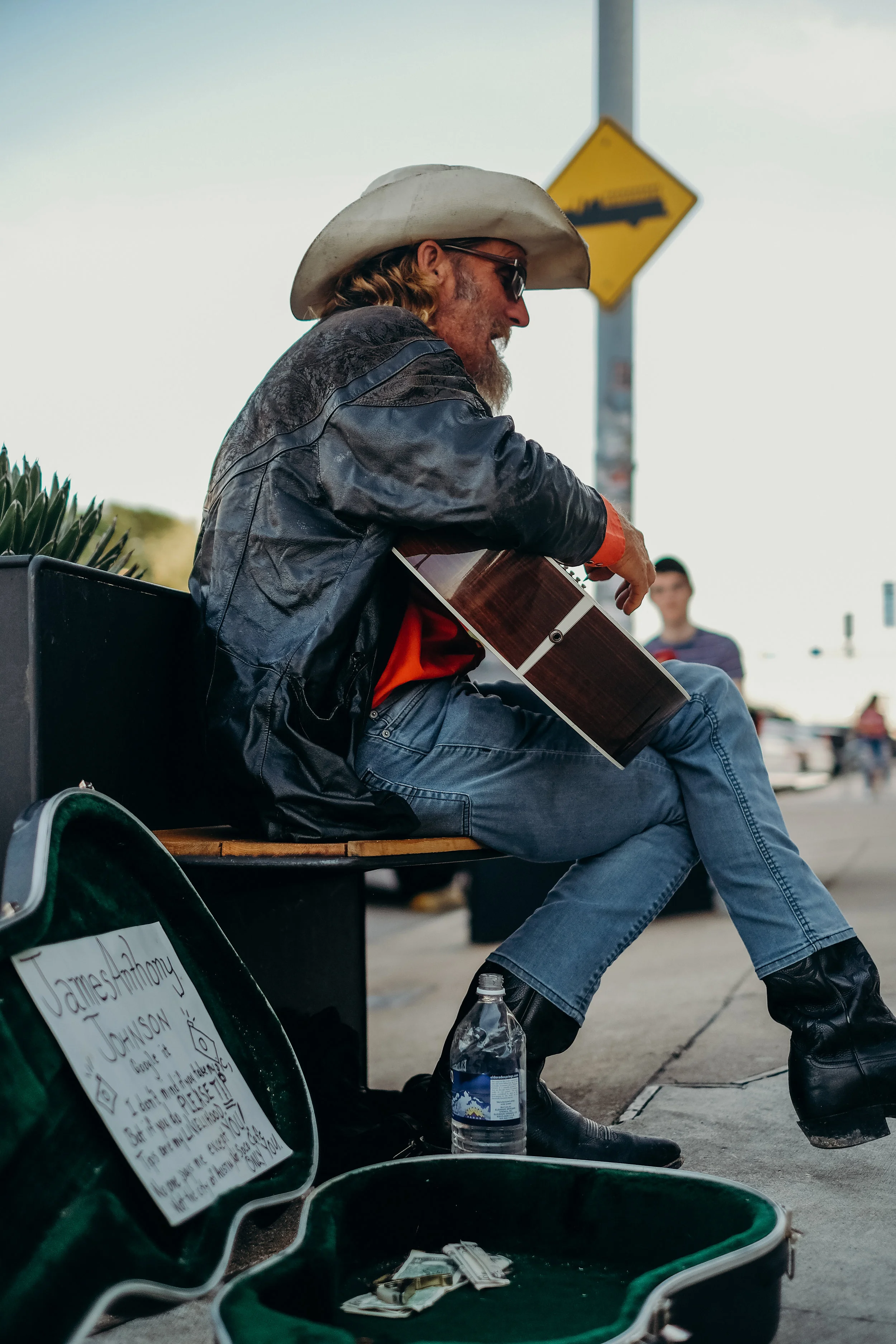  James Anthony Johnson on South Congress, outside of South Congress Cafe 