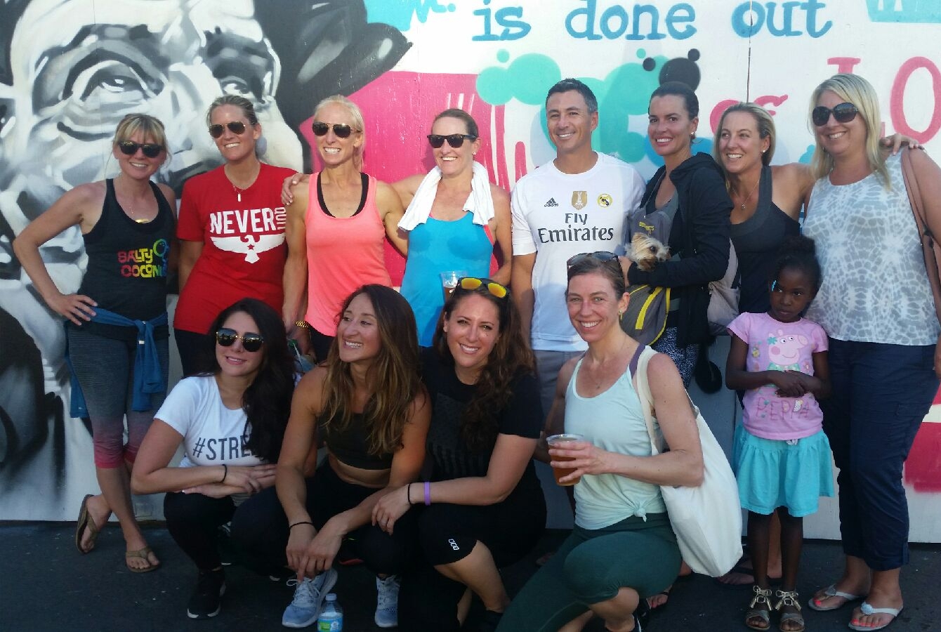 Amelie's Angels CREW, with some new members in there....you can see the tears in my eyes!!! and look at sweet Ayzia's outy face, that's the face you make when you find out your BFF left the party early.