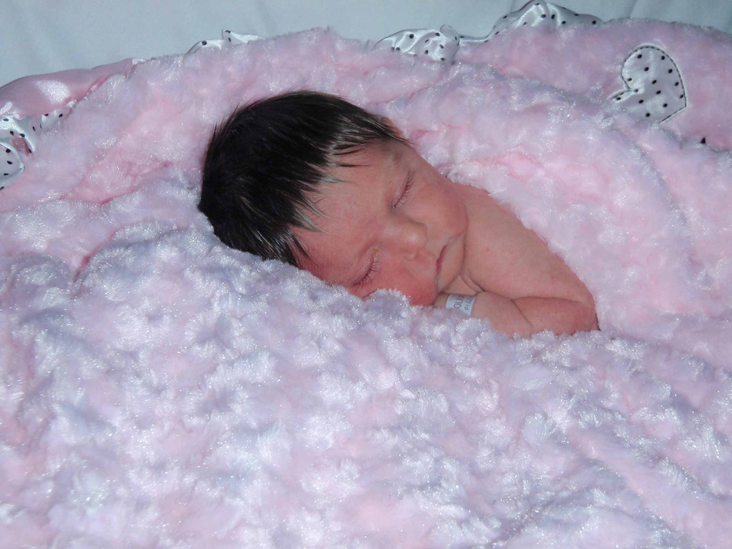 Amelie Fira, the day she was born.