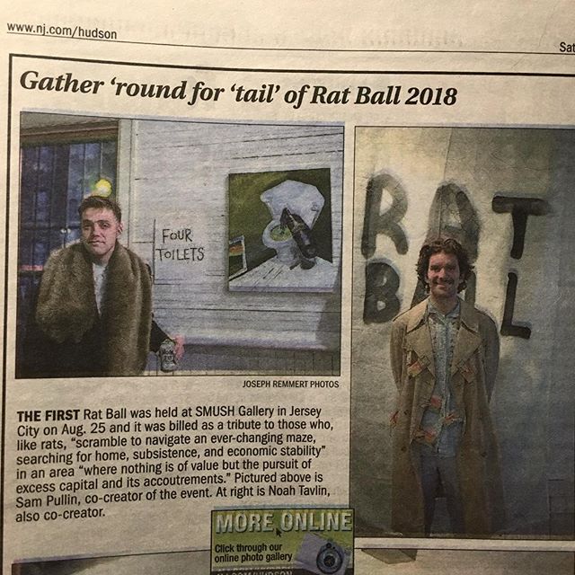&ldquo;Four Toilets&rdquo;! Rat Ball strikes again!
🐀
(Many thanks to David Menzies and @joe_joetheoboe at the Jersey Journal 🐀)
