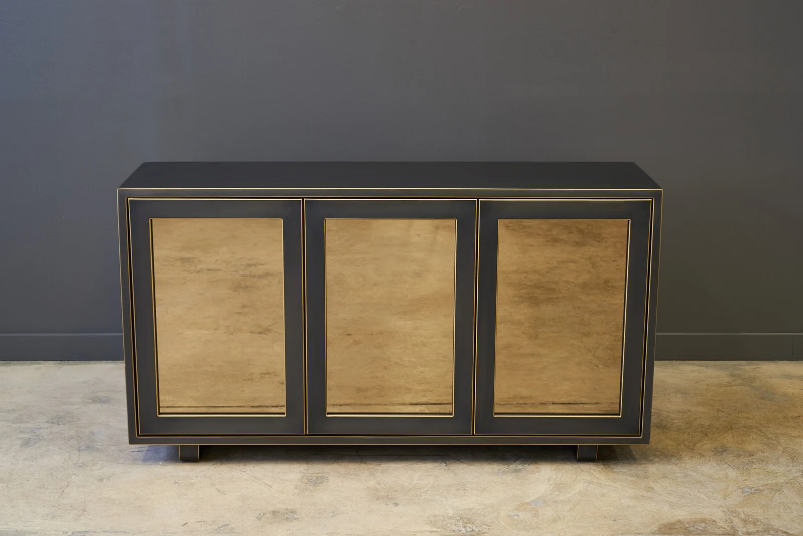 Soho Sideboard_Oiled Bronze and Bronze Mirror with Natural Walnut Interior_1.jpg