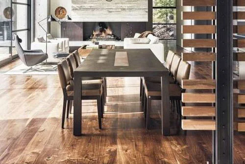 Sarah Jones Interior Shown: Custom Nolita Dining Table, Nolita Upholstered Chairs