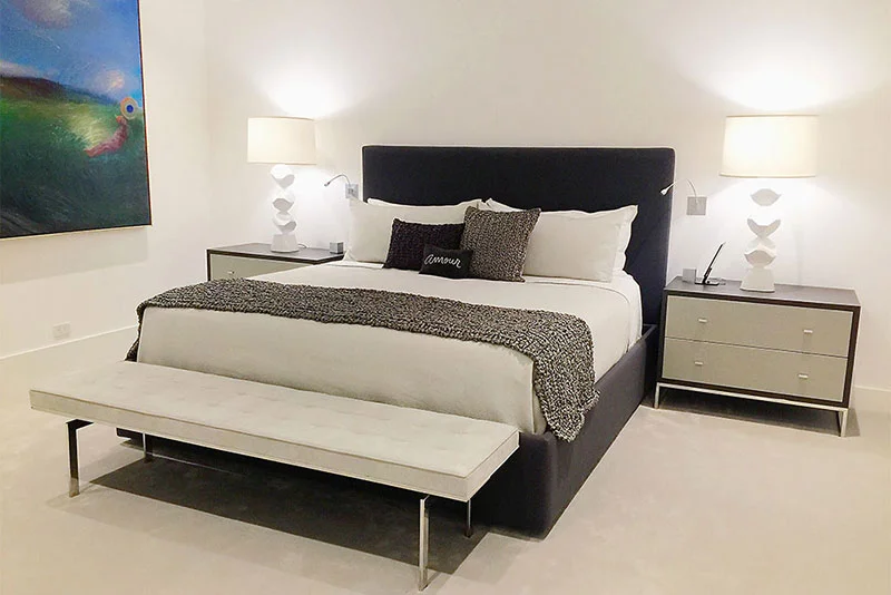 Zoma Design Shown: Custom Arte Side Tables, Darin Bench