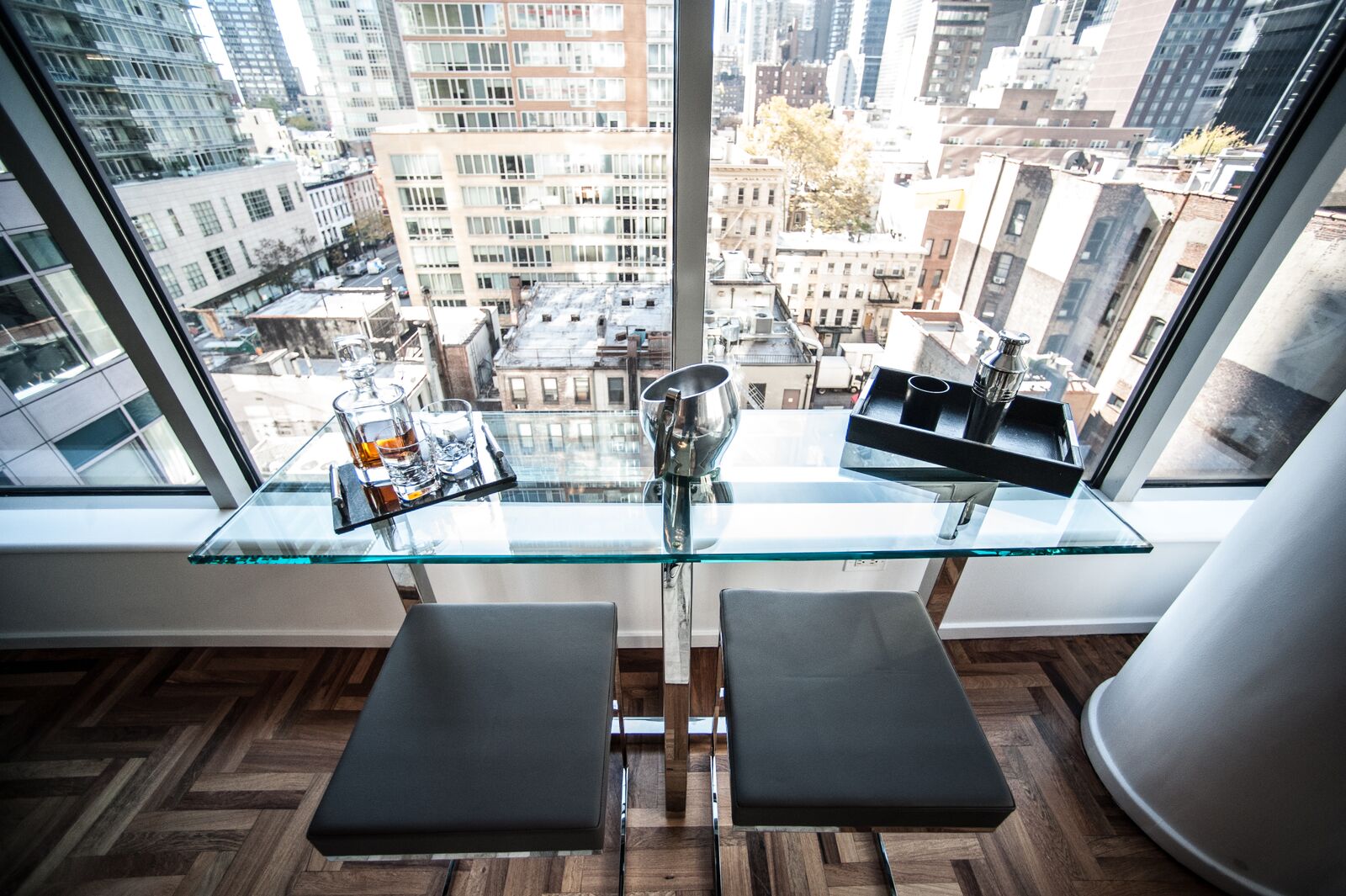 Deana Victoria Home Design Shown: Darin Counterstool, Custom Chrysler Table