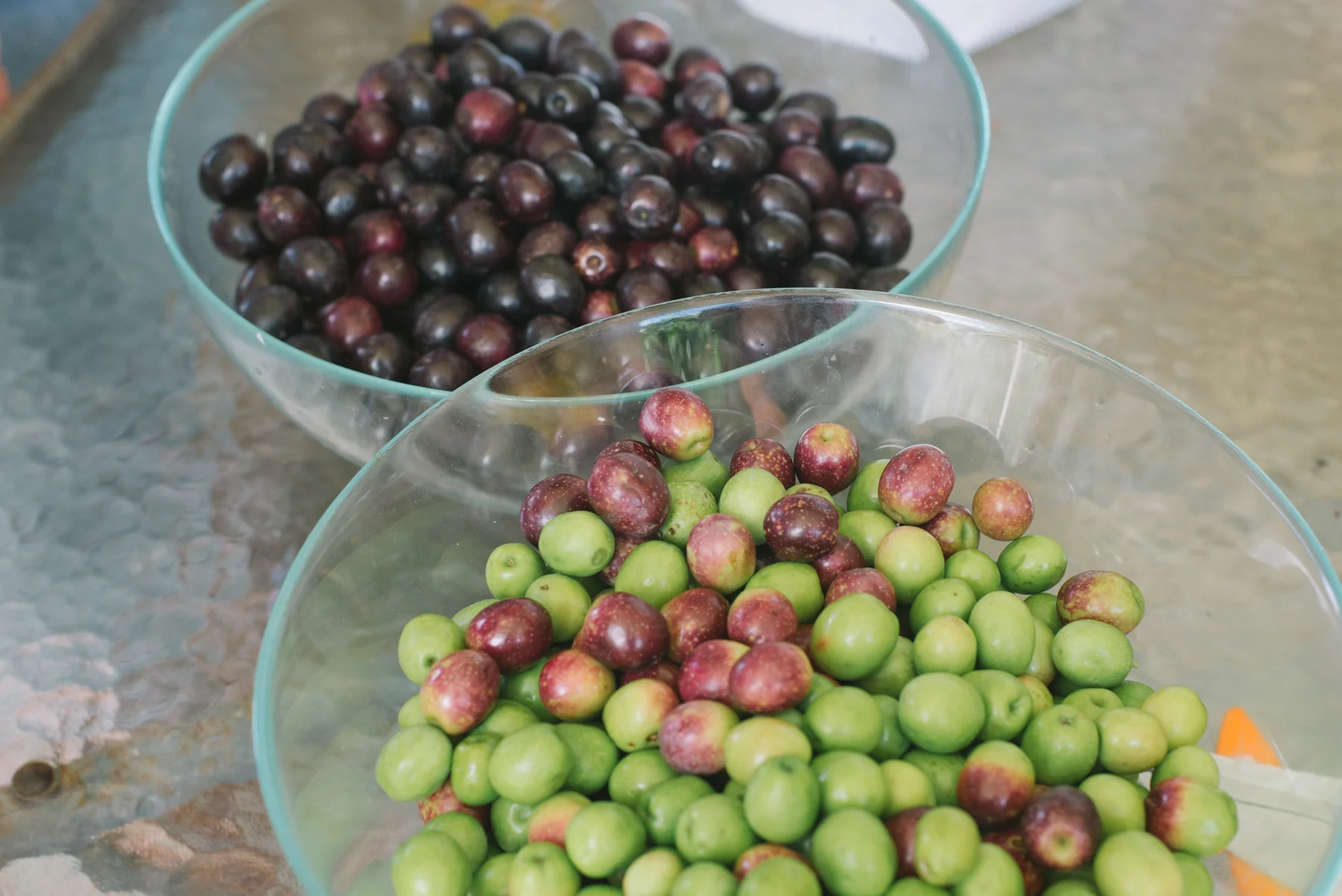 The ripe ones pickle faster than the unripe ones which is why they need to be separated
