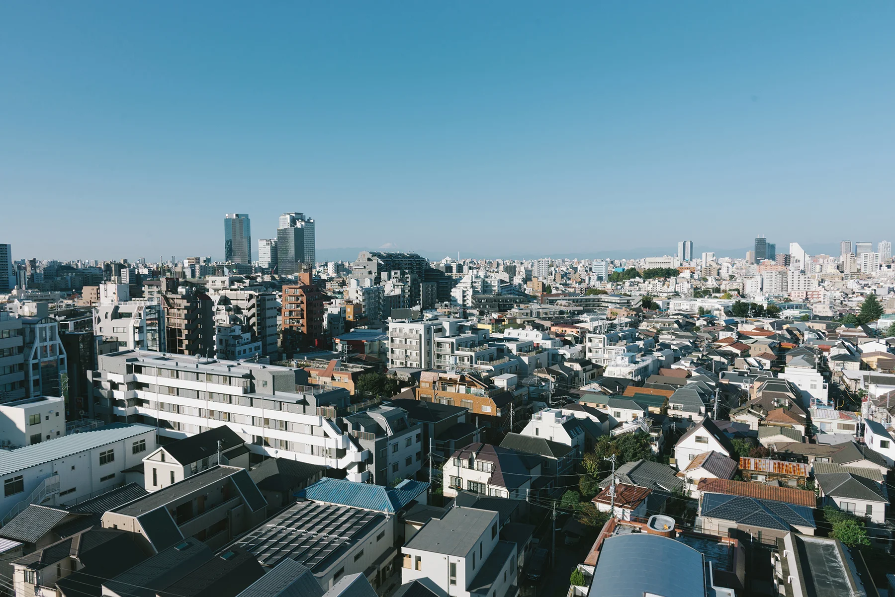 We could see Mt Fuji from our apartment!
