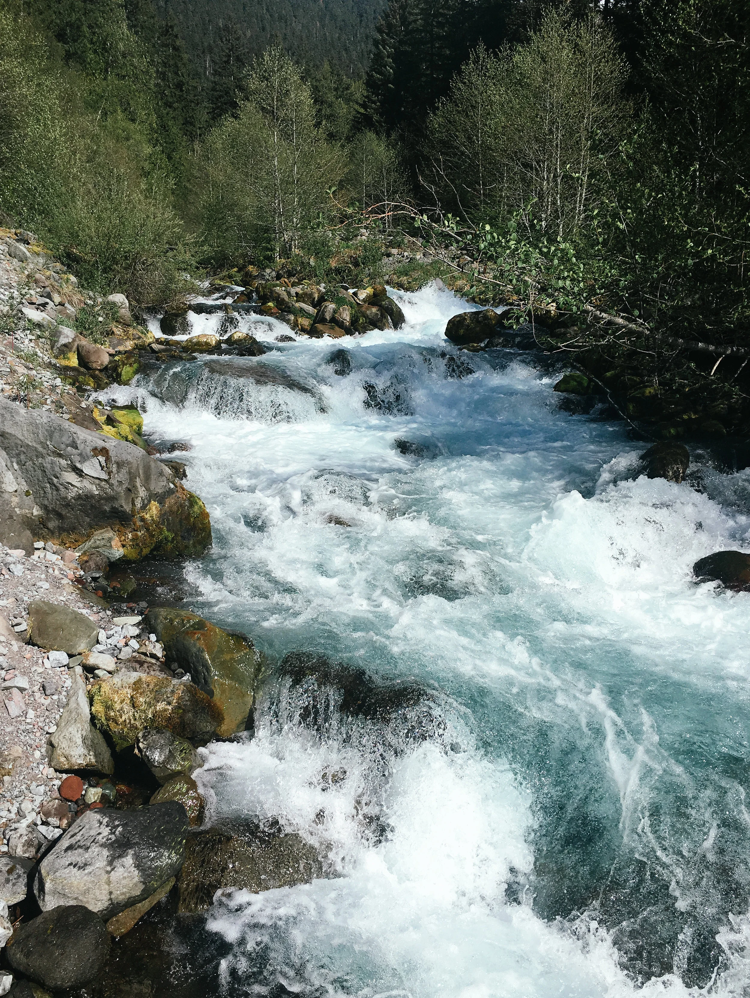 The river near the base