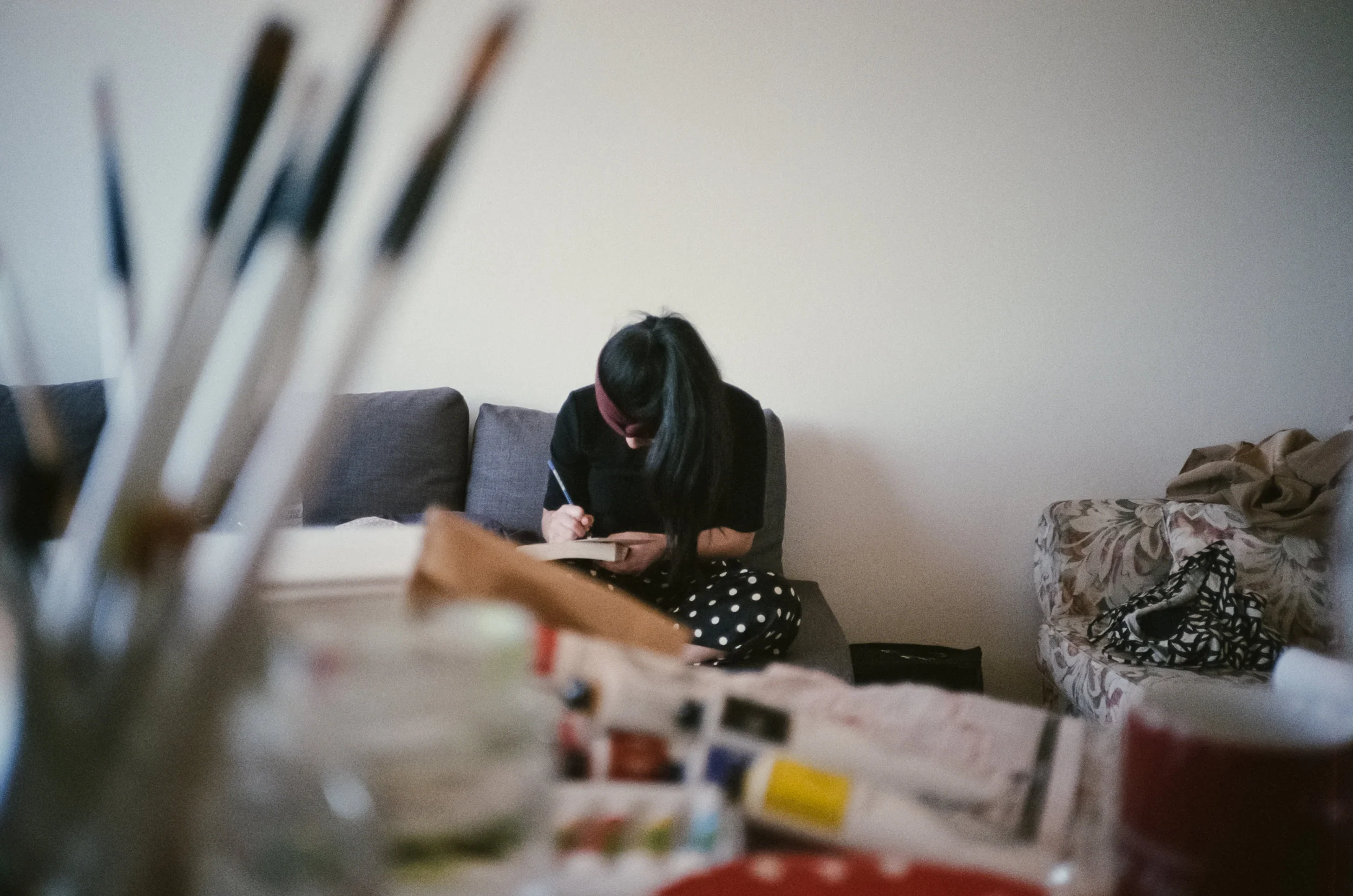 Nat hard at work