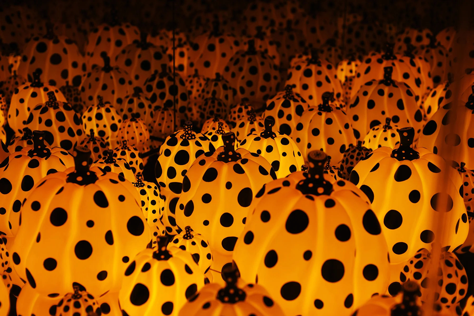 At the Yayoi Kusama museum