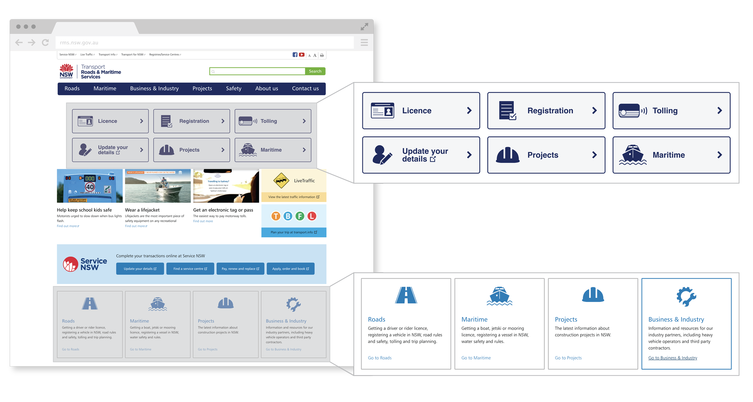 The client’s original icons were flat and monochromatic.