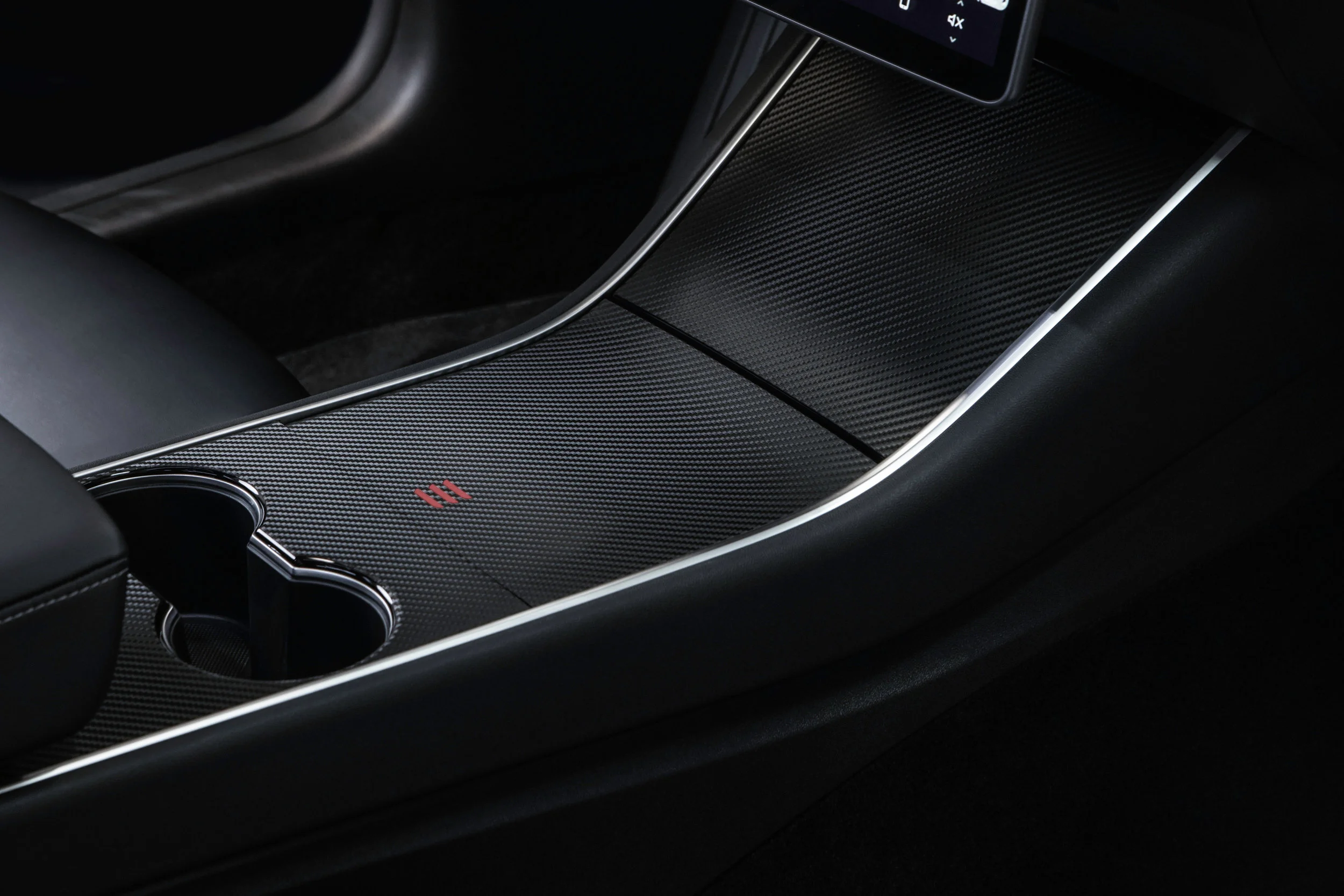 Carbon fiber - red ≡ inlays