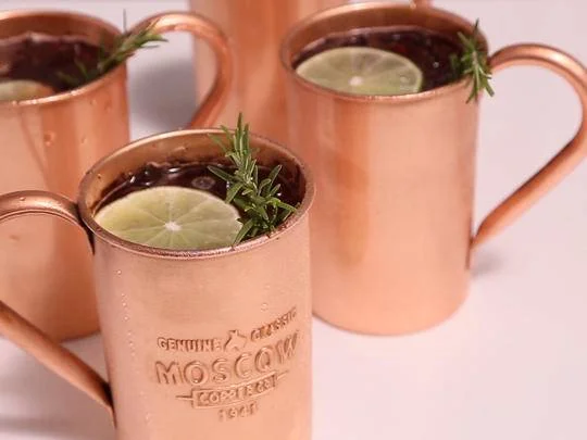 Pomegranate Moscow Mules