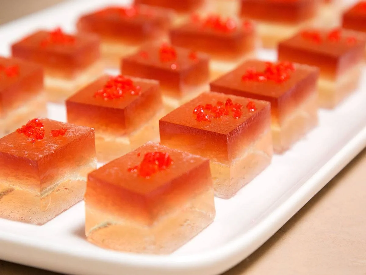 Pomegranate Champagne Jello Shots