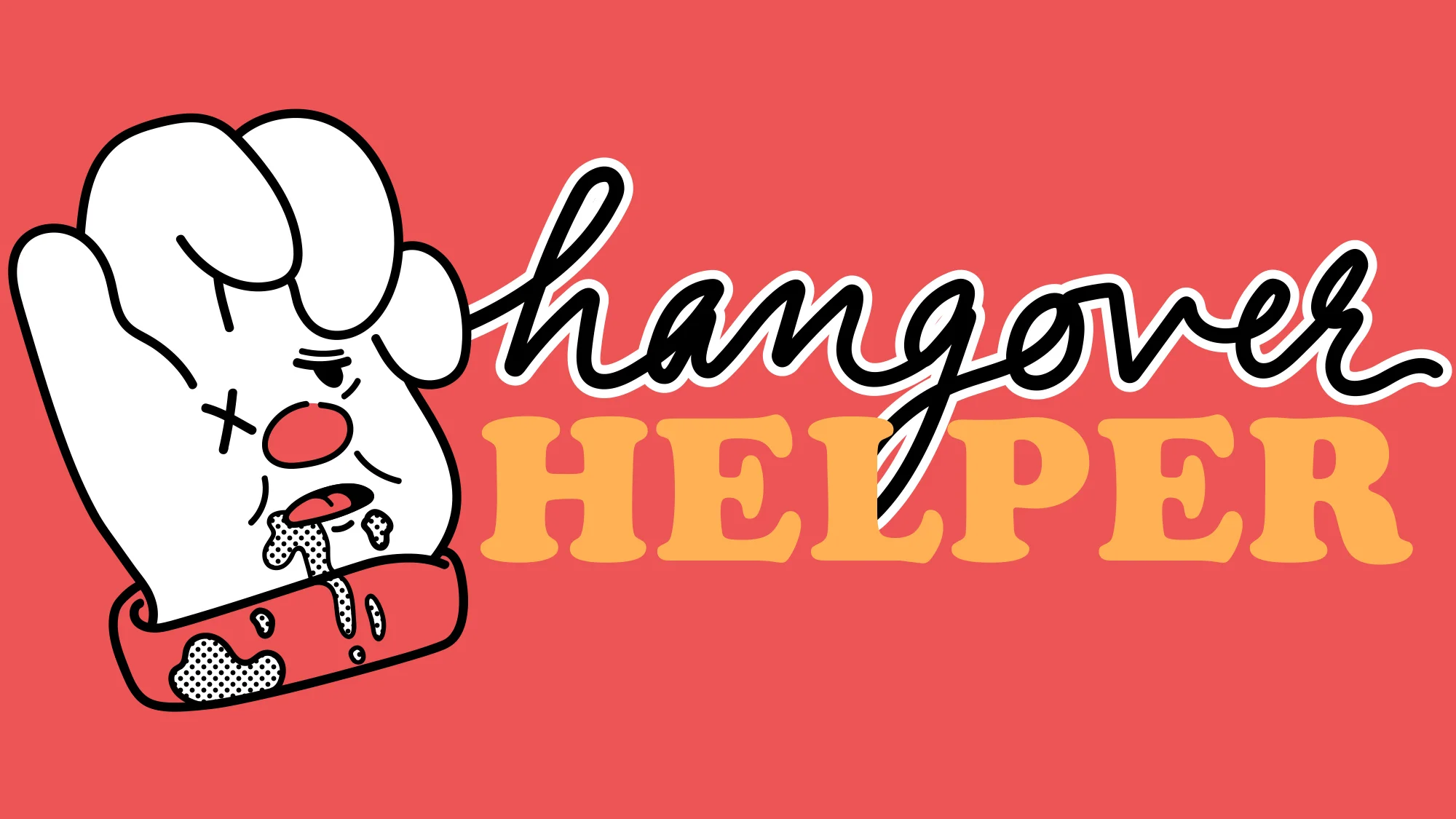 Illustrated badges for for The Takeout's series, “Hangover Helper”