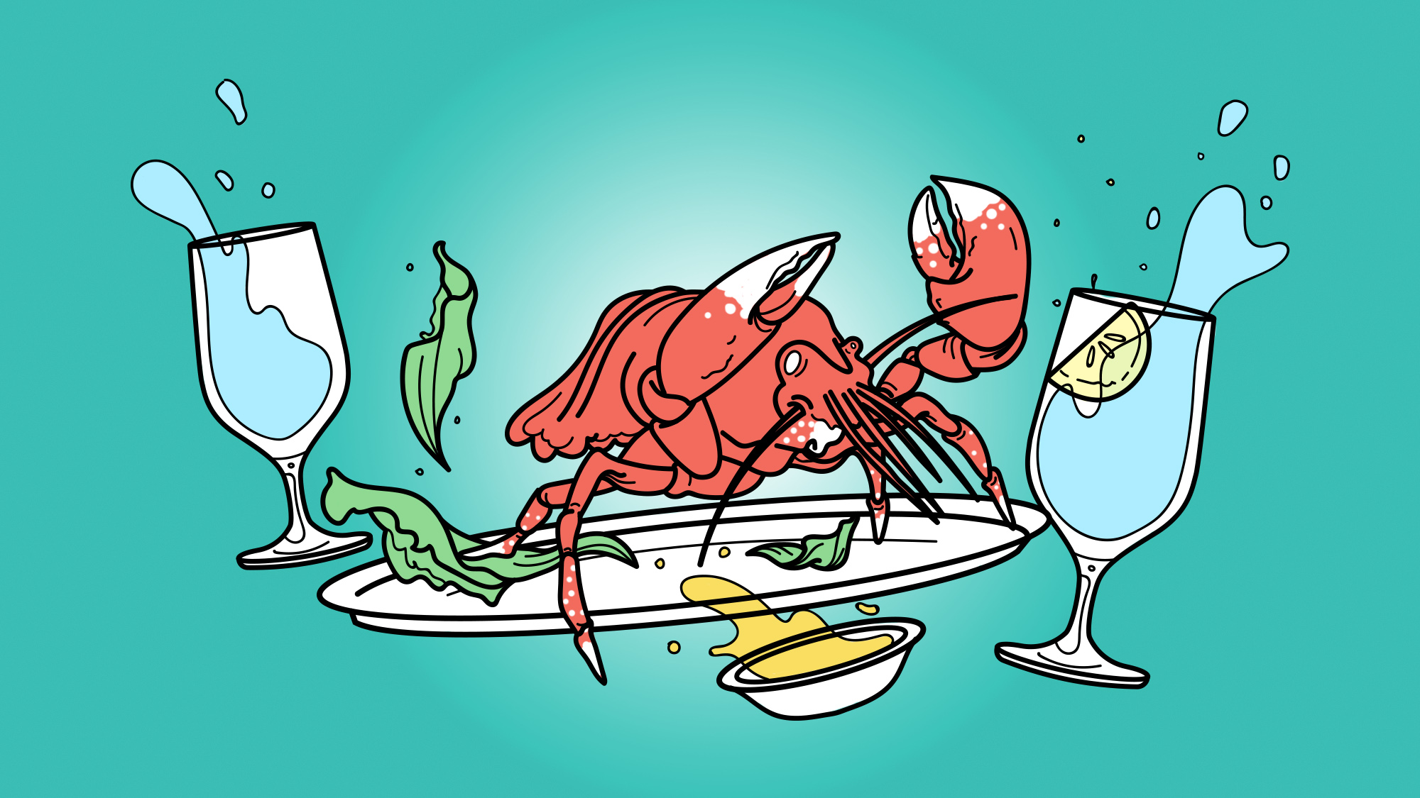 Illustration for The Takeout article, “Do not consider the lobster”