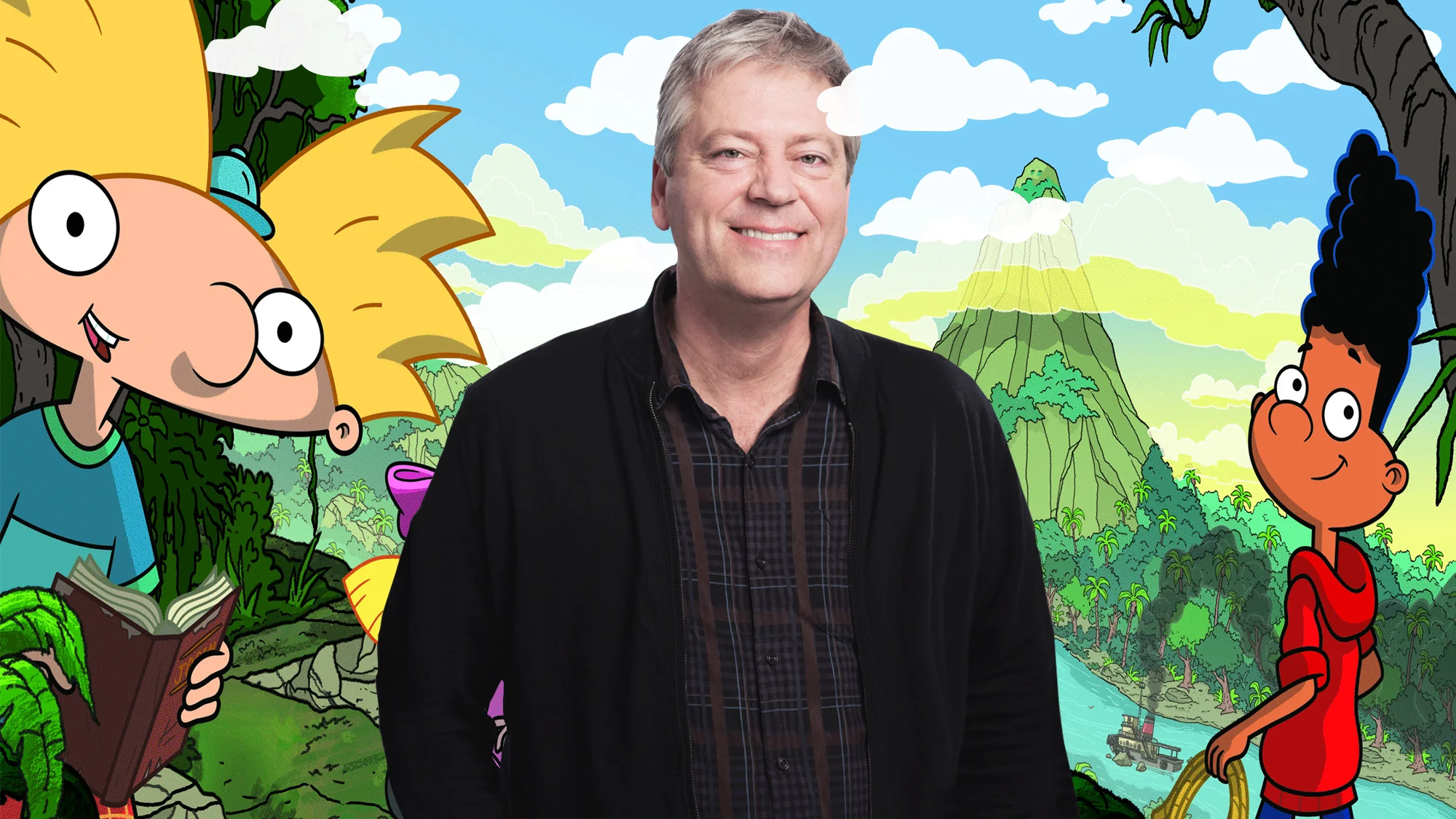 Graphic for The A.V. Club article, “Hey Arnold! creator Craig Bartlett charts the path to The Jungle Movie”