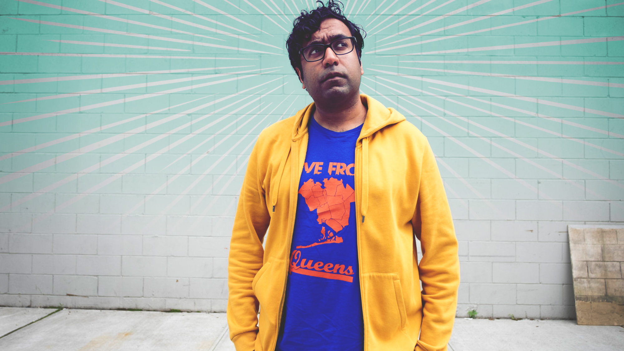 Graphic for The A.V. Club article, “Hari Kondabolu on loving The Simpsons, but hating Apu (and making a movie about it)”