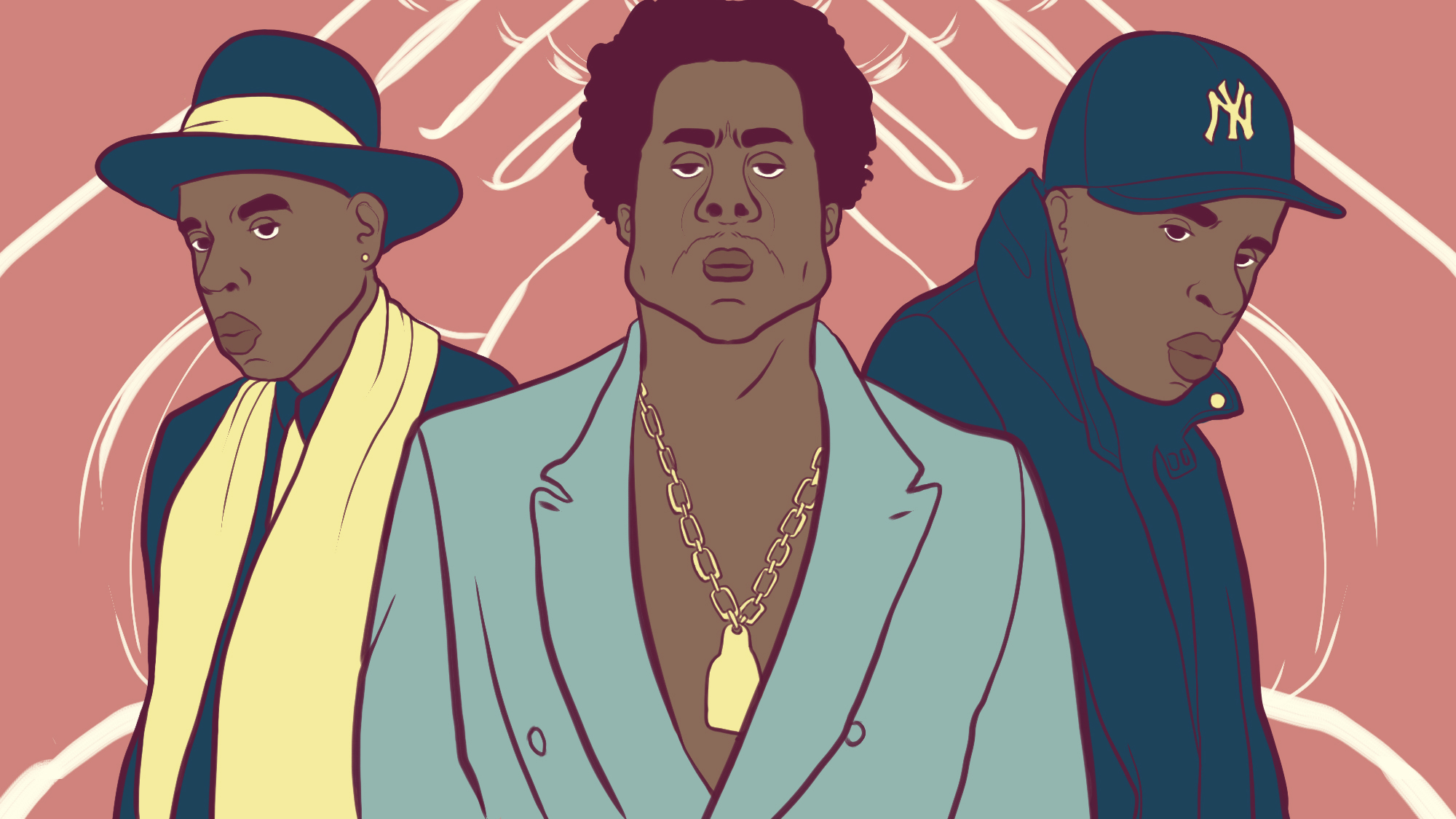 Illustration for The A.V. Club article, “The post-A career: 8 artists we'll always follow despite never living up to their initial greatness”