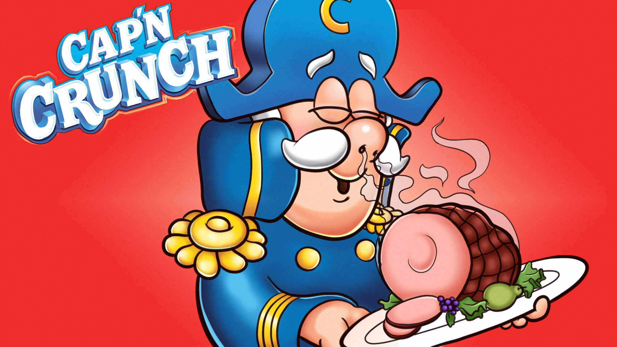 Illustration for Clickhole article, “ 4 Cap’n Crunch Commercials Where Cap’n Crunch Seems Way More Excited About Lunch Meat Than Cereal ”