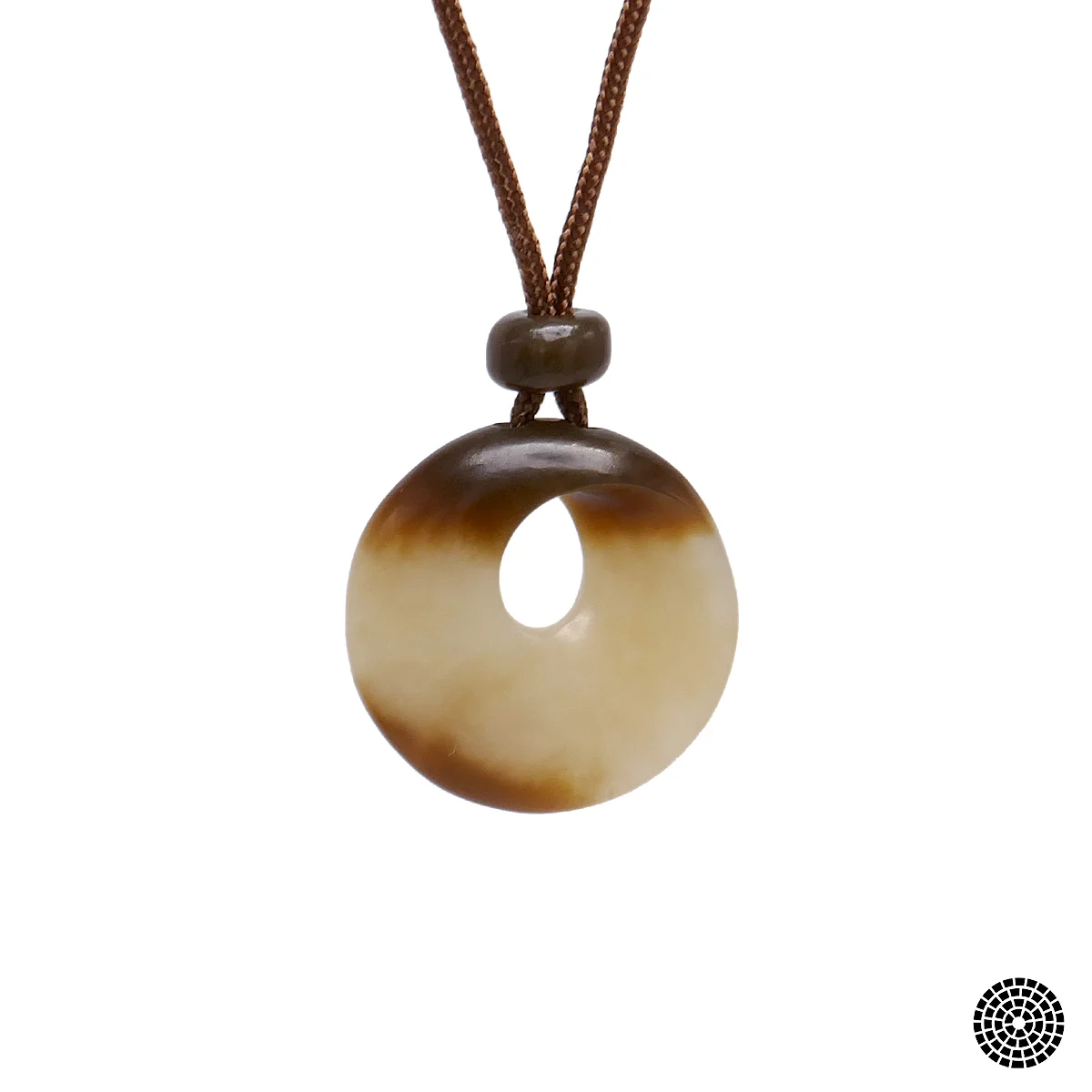 California Jade Carvings - Siberian Jade Single Möbius - Handmade Jade Necklace 2.jpg