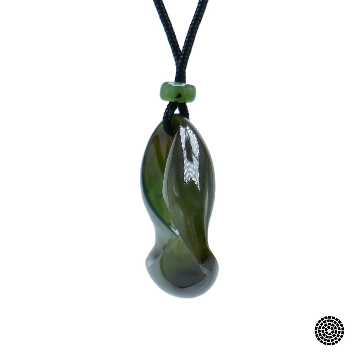 California Jade Carvings - California Jade Triple Möbius - Handmade Jade Pendant Neckace 2.jpg