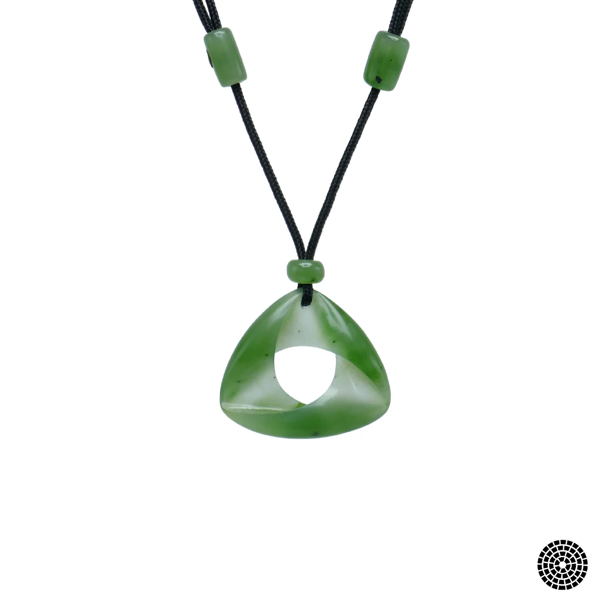 California Jade Carvings - Canadian Jade Triple Möbius - Handmade Jade Necklace 3.jpg