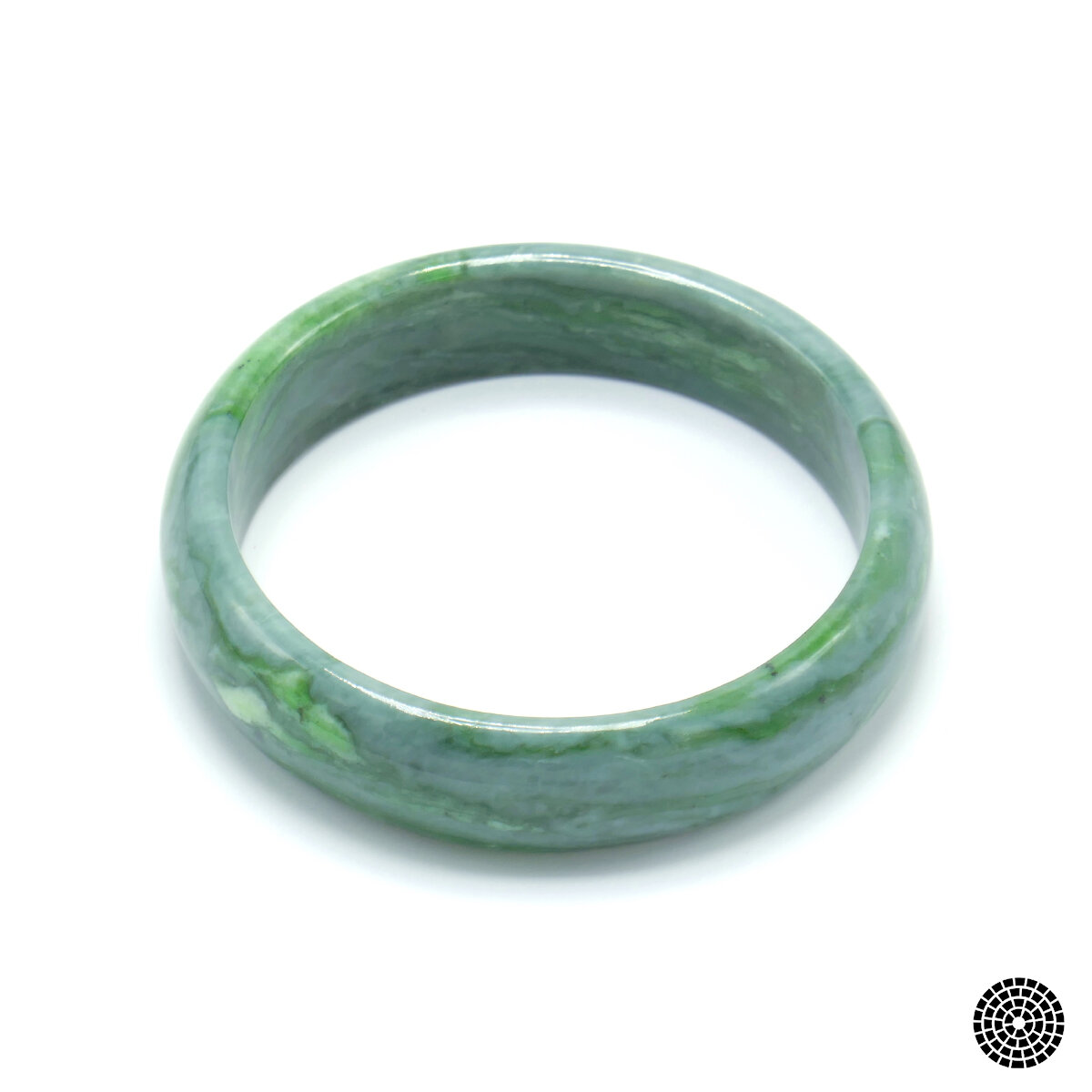 California Jade Carvings - California Green Jadeite Bangle - Handmade Jade Bracelet.jpg
