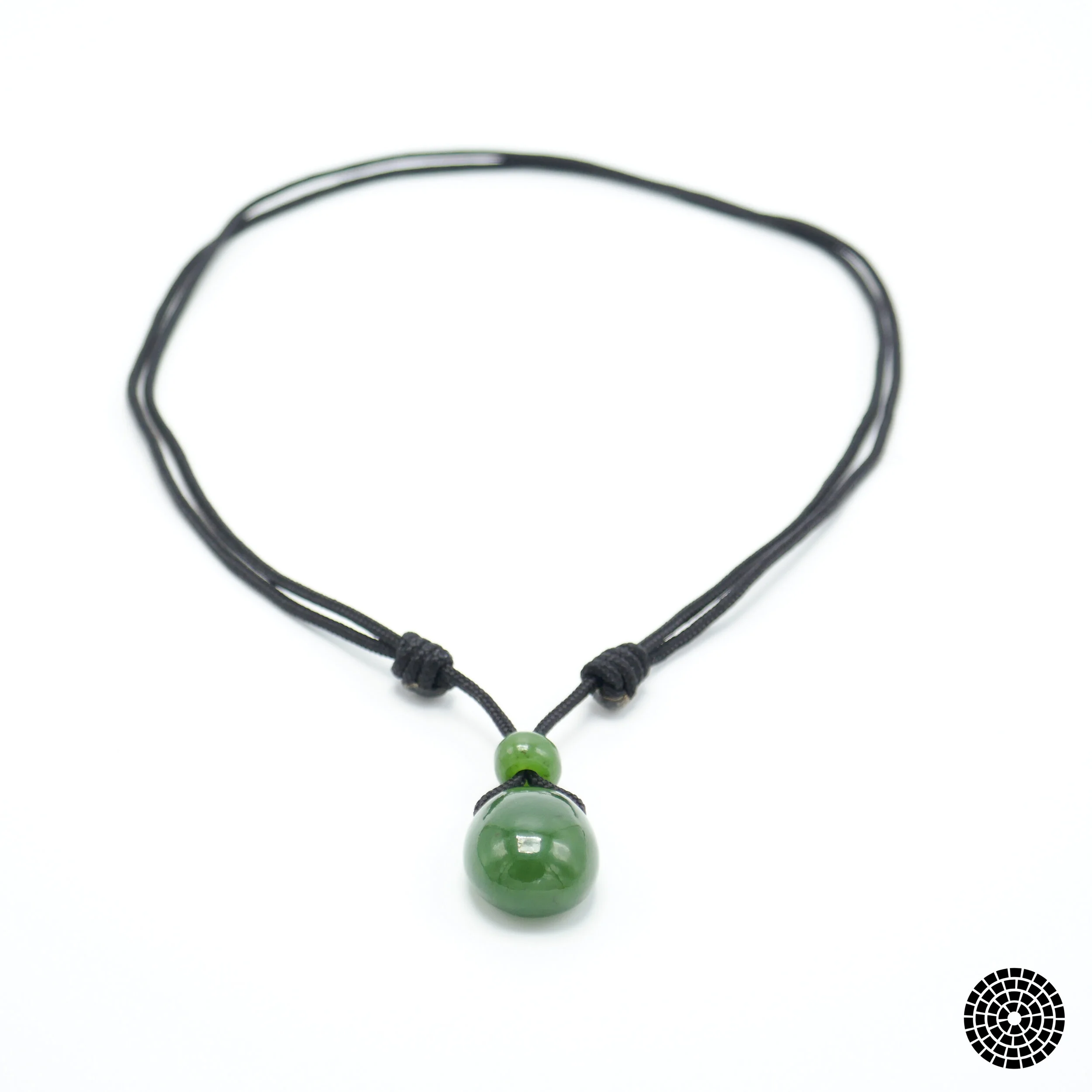 California Jade Carvings - Handcarved Wyoming Apple Green Jade Pendant Necklace 1F.jpg