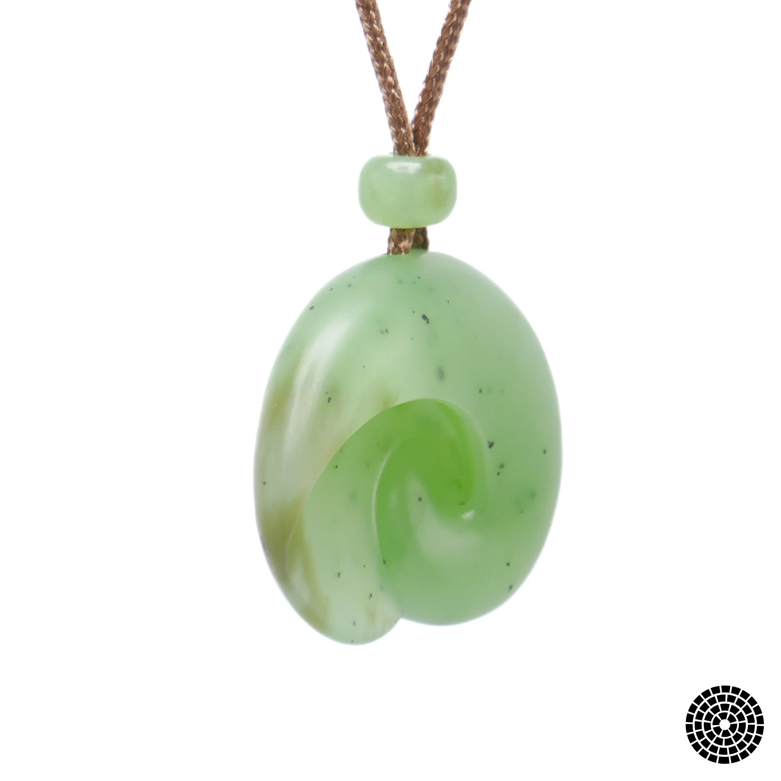Handmade Jade pendant seashell meander descendant serenity balance wonderment -36.jpg