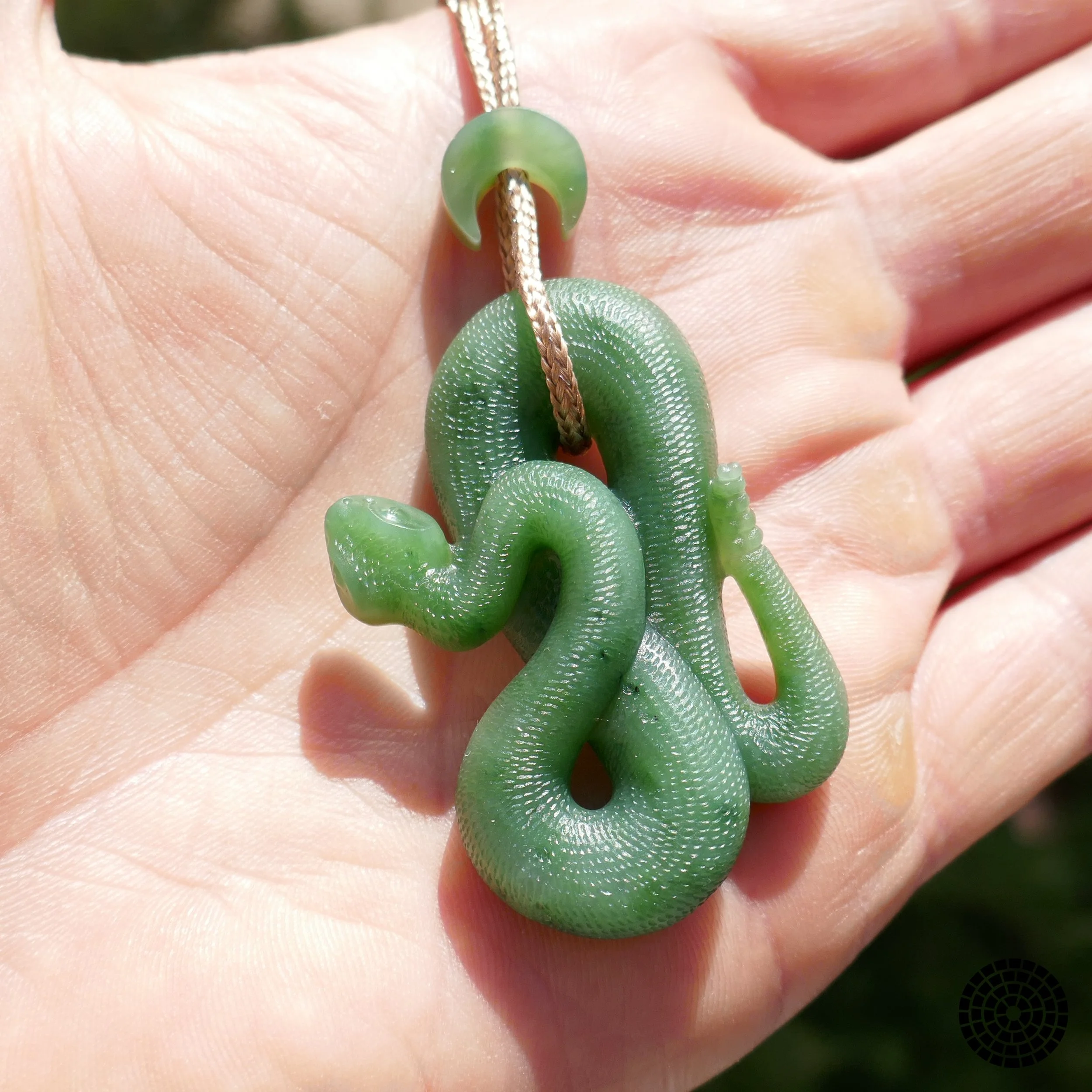 Handmade Jade Snake, rattlesnake -12.jpg